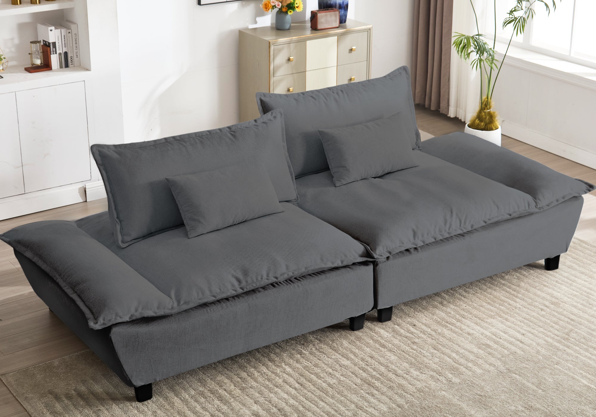 Advwin 114” Oversized Couch Loveseat Set
