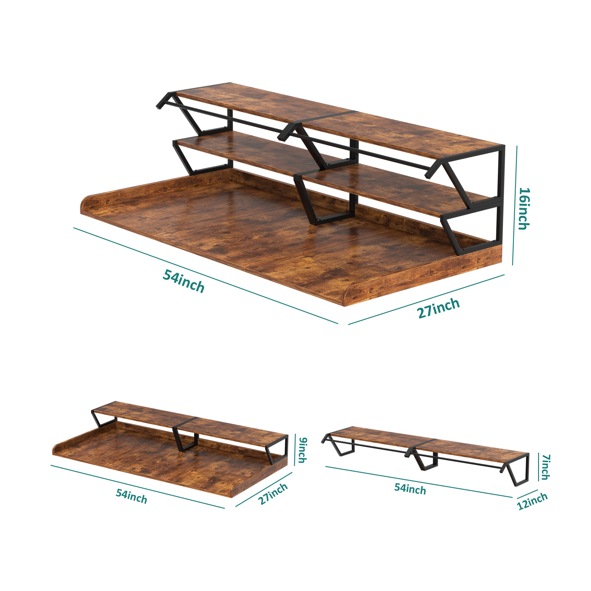 Advwin Washer Dryer Countertop with Hanging Rod