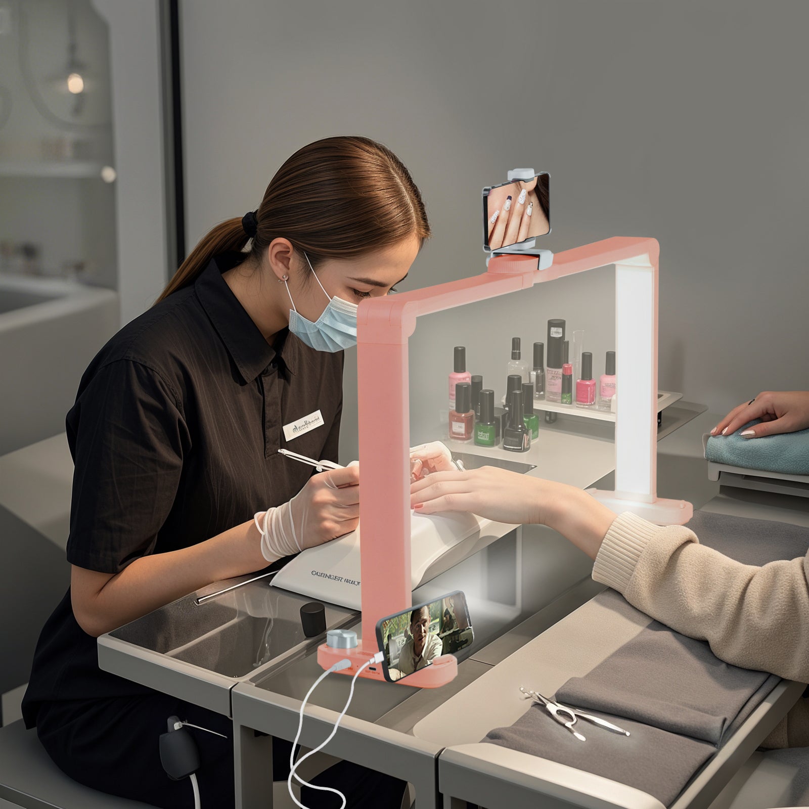 Advwin Nail Lamp Foldable with USB Ports