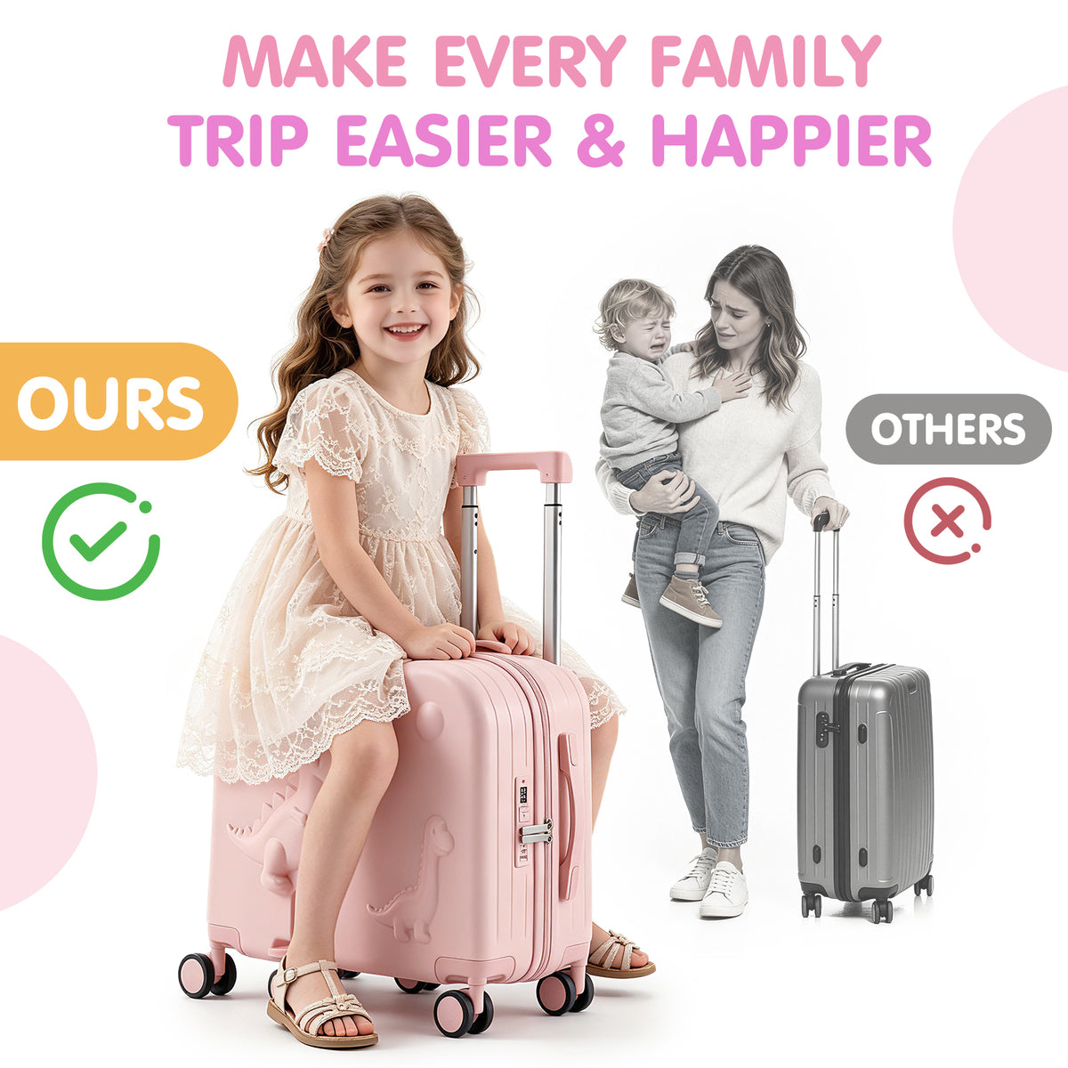 Advwin 20" Carry-On Suitcase with 12" Portable Bag (Pre-Order)