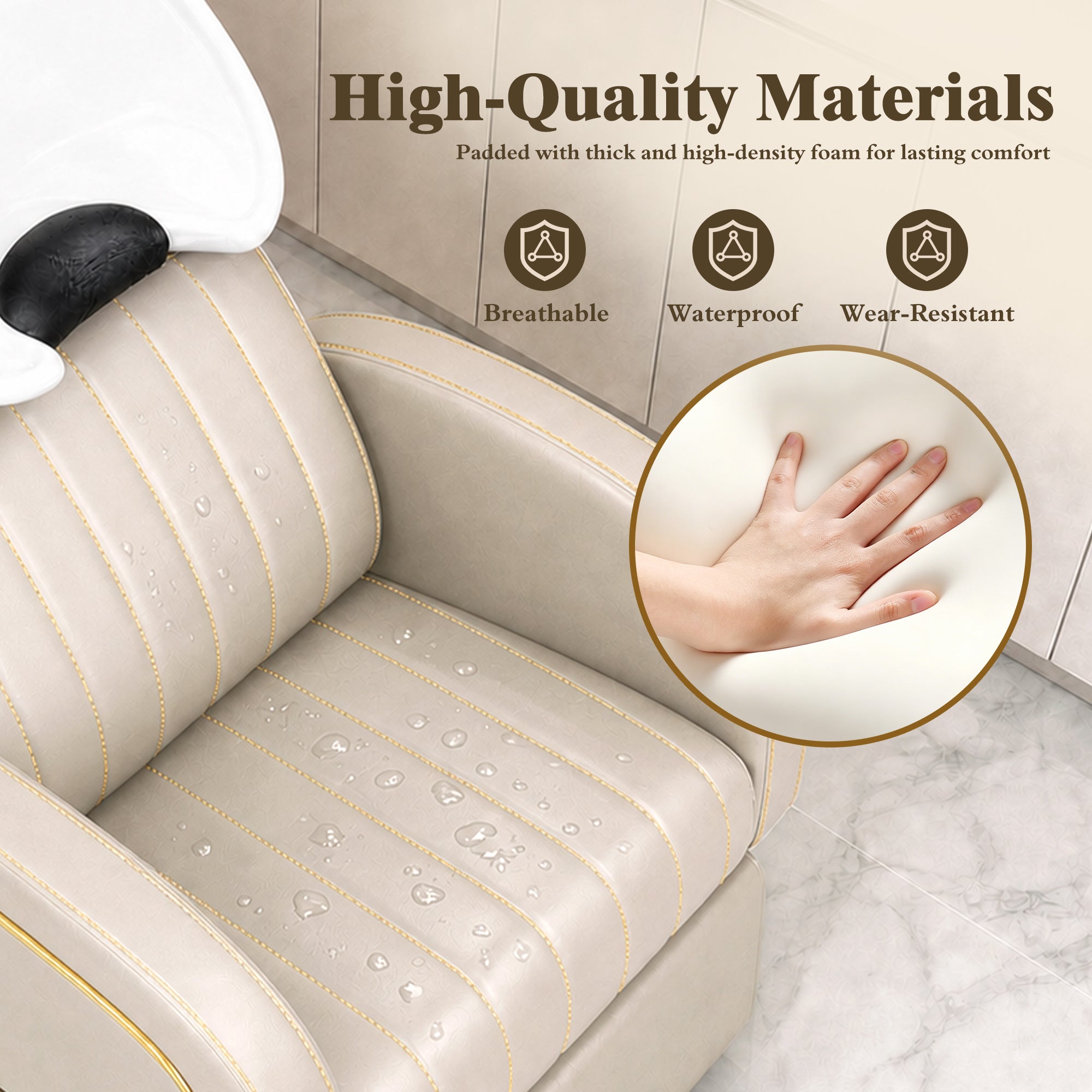 Advwin Salon Shampoo Bowl and Chair Set