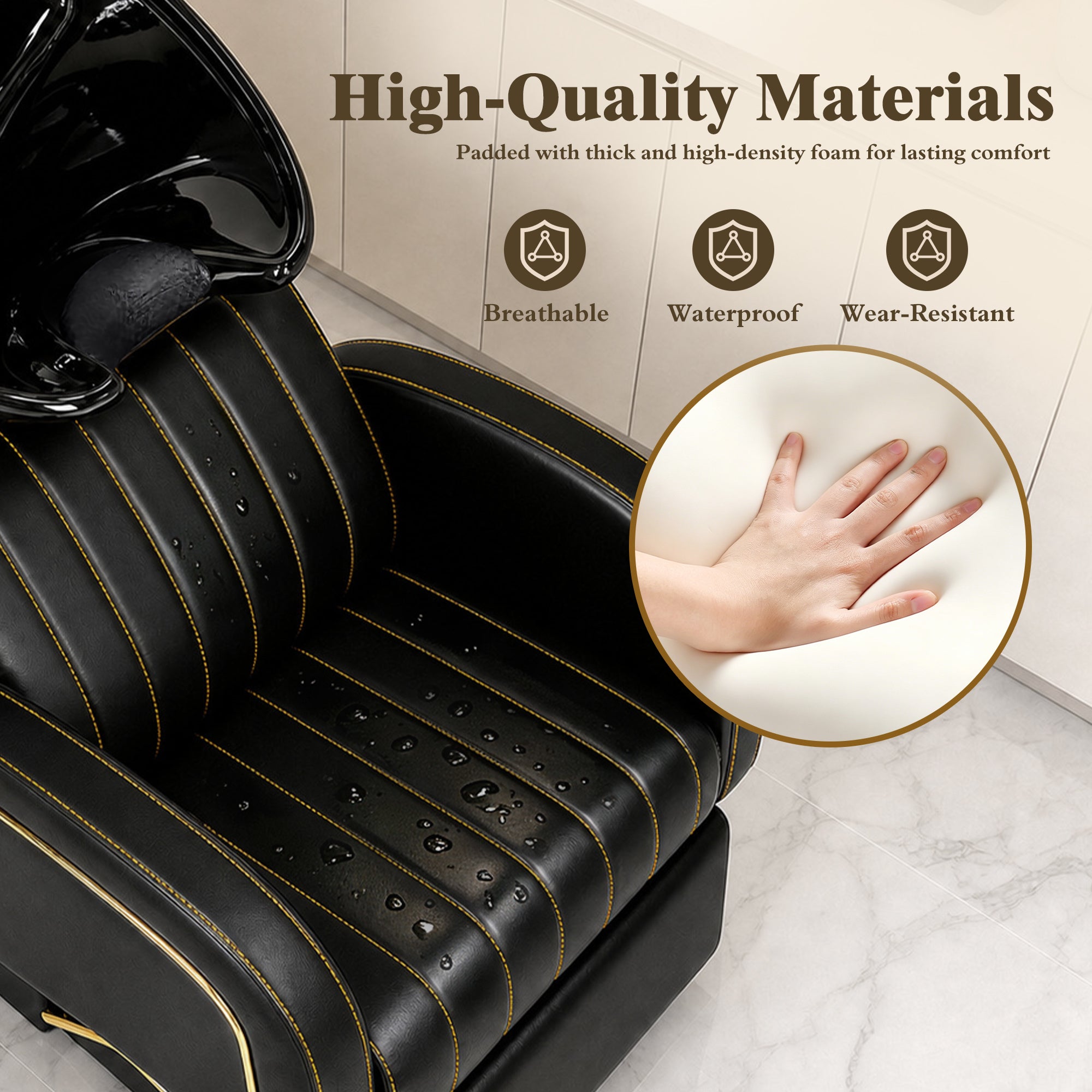 Advwin Salon Shampoo Bowl and Chair Set