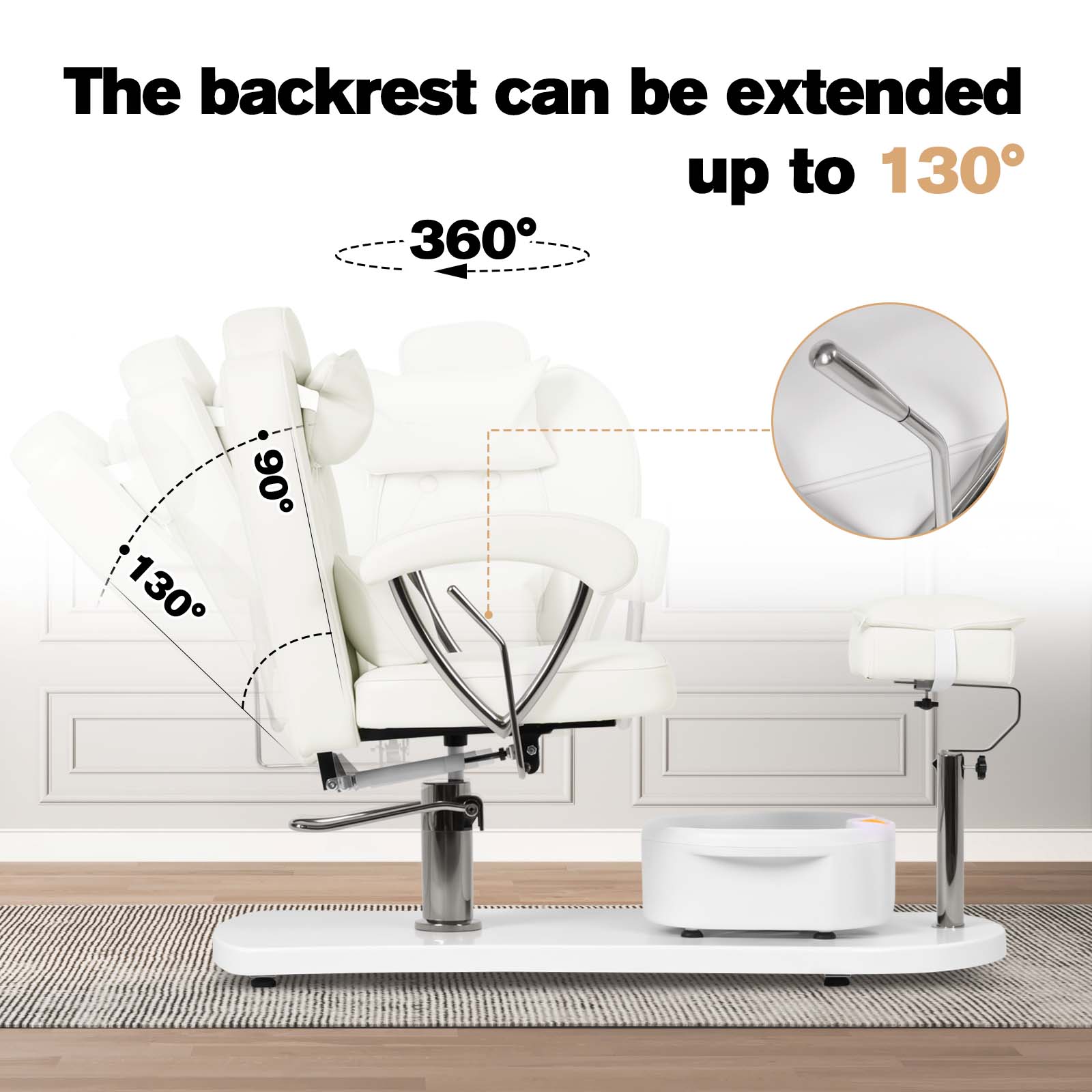 Advwin Pedicure Chair with Adjustable Height