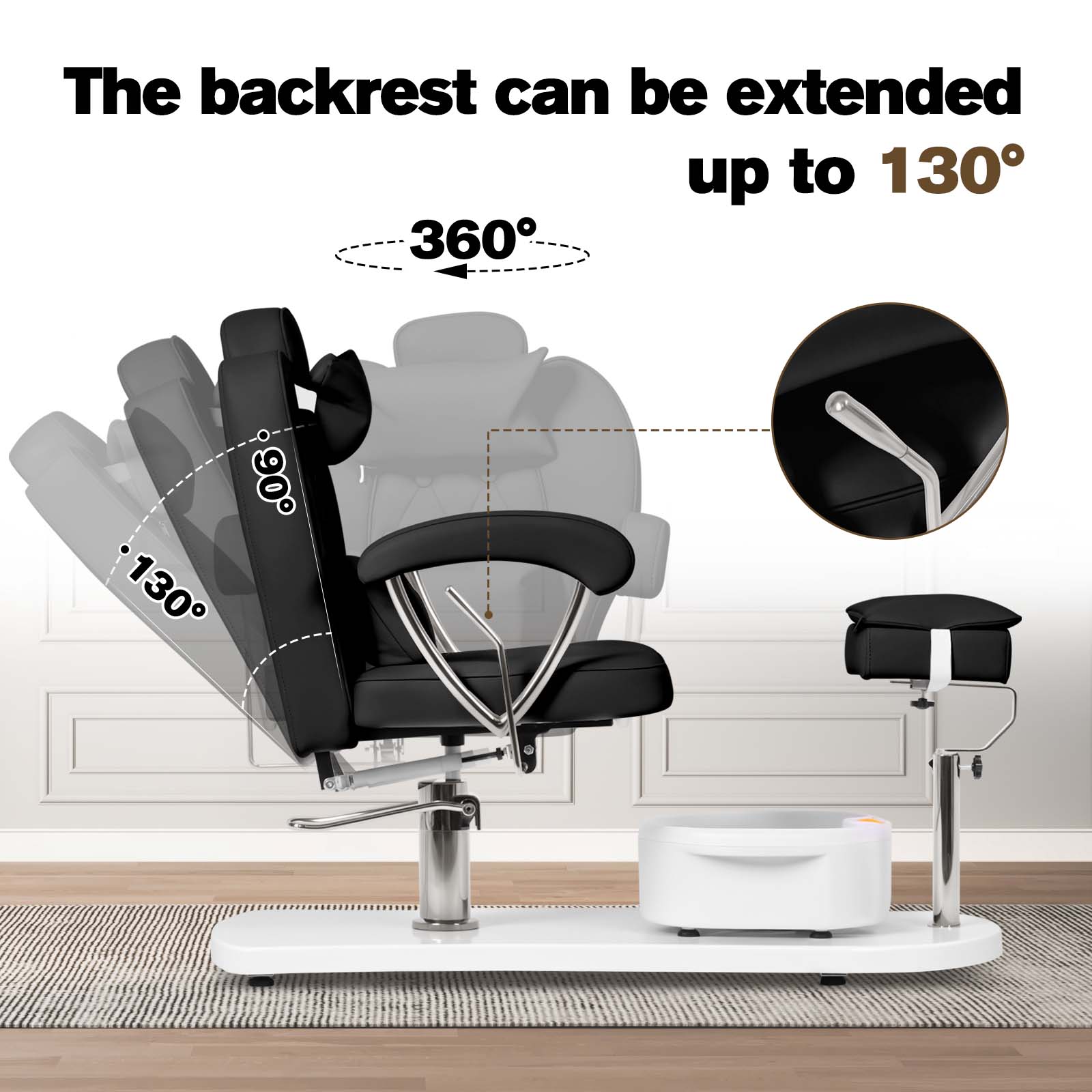 Advwin Pedicure Chair with Adjustable Height