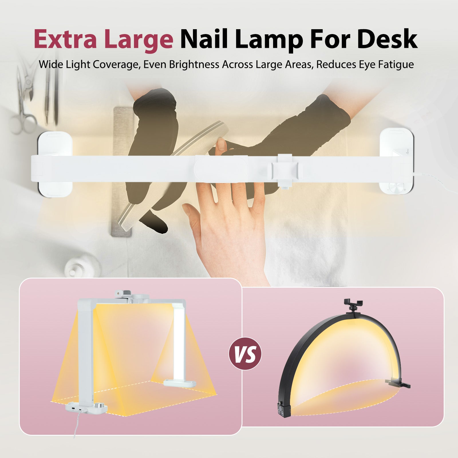 Advwin Nail Lamp Foldable with USB Ports