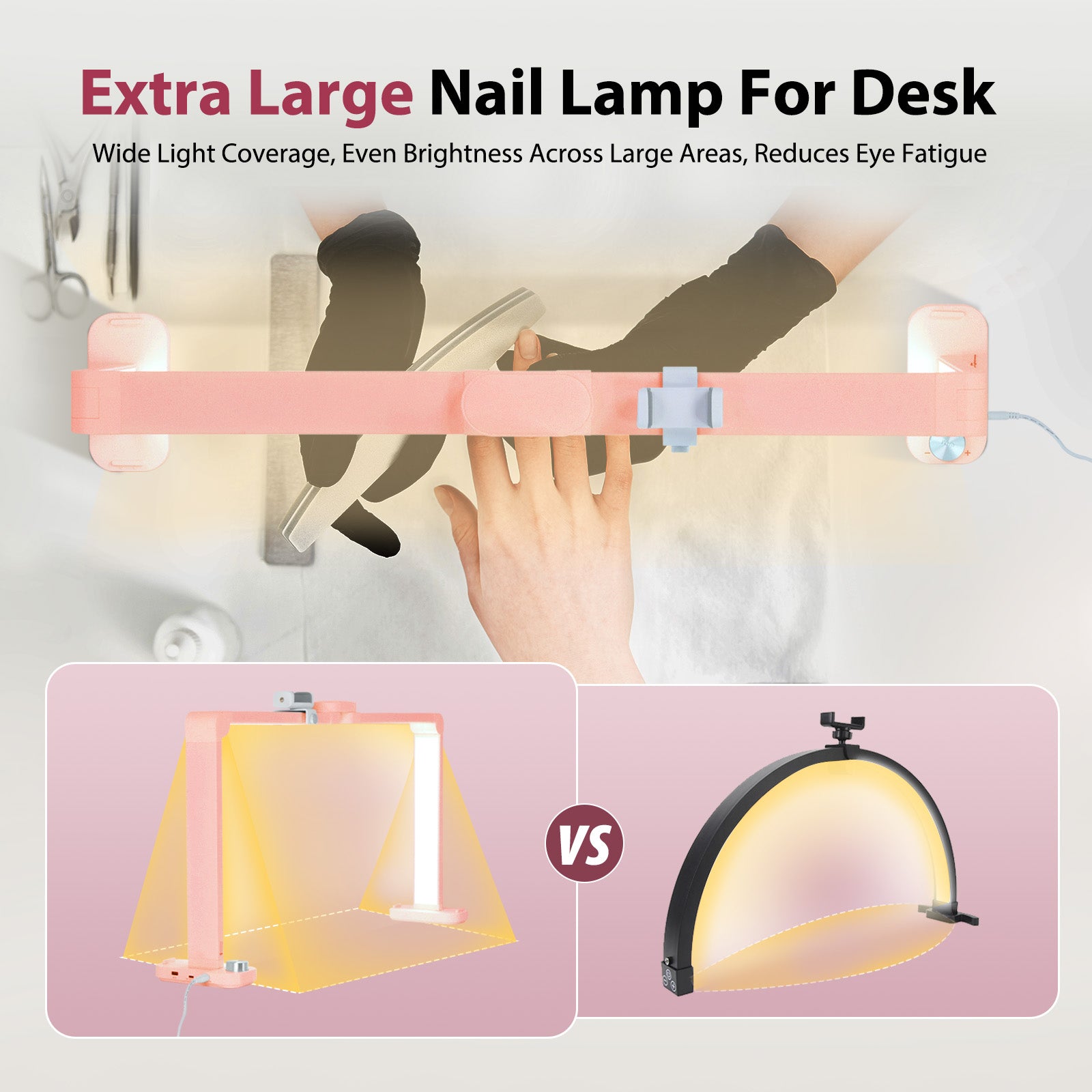 Advwin Nail Lamp Foldable with USB Ports