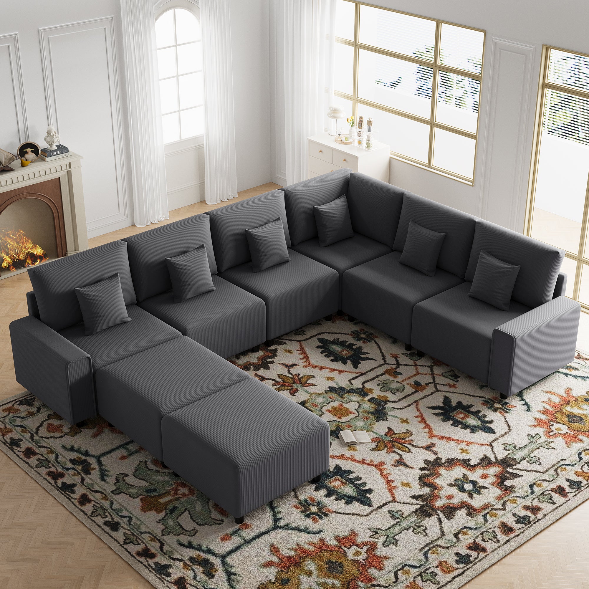 Advwin Luxury Oversized Minimalist Cloud Couch