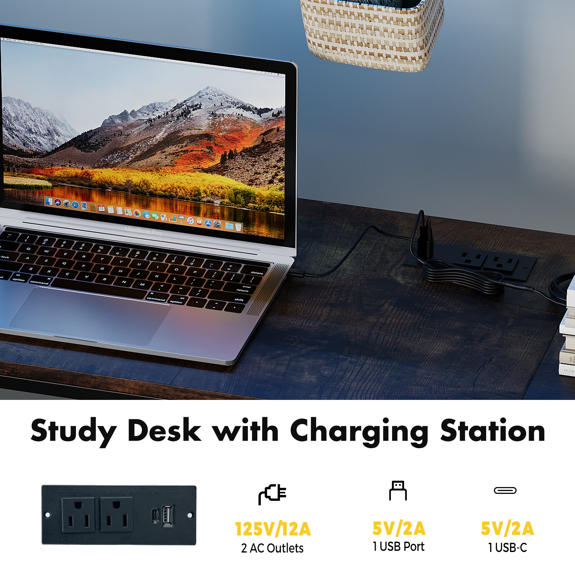 Advwin Space-Saving Loft Bed with LED Light & Drawers