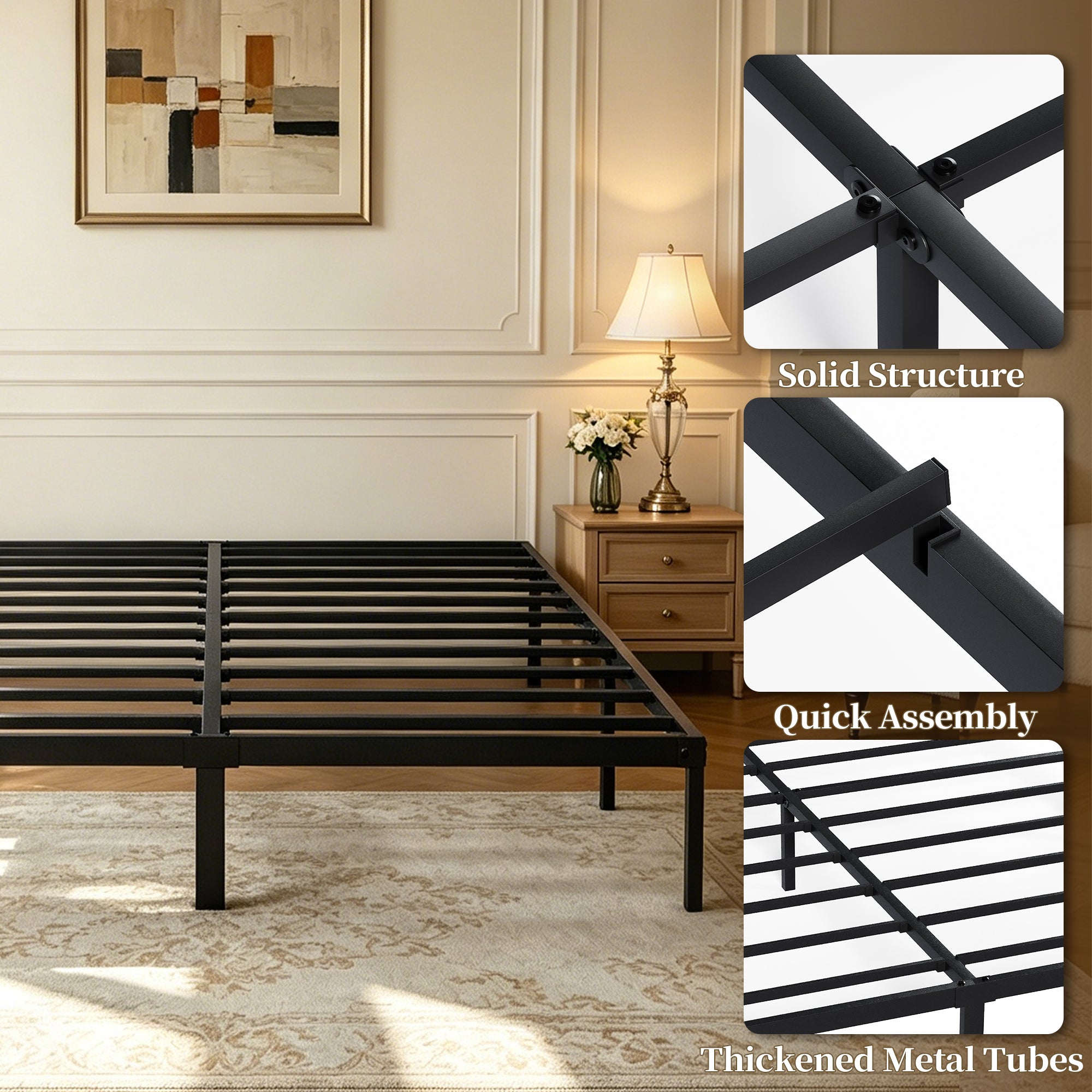Advwin Cloud Bed Frame with Headboard