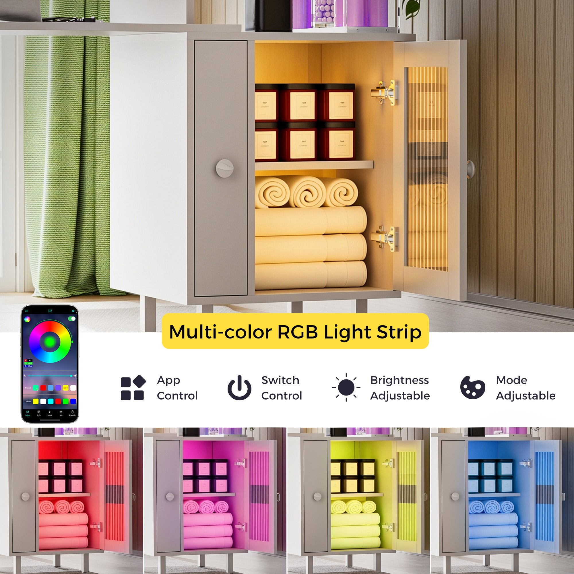 Advwin Manicure Table with LED Light