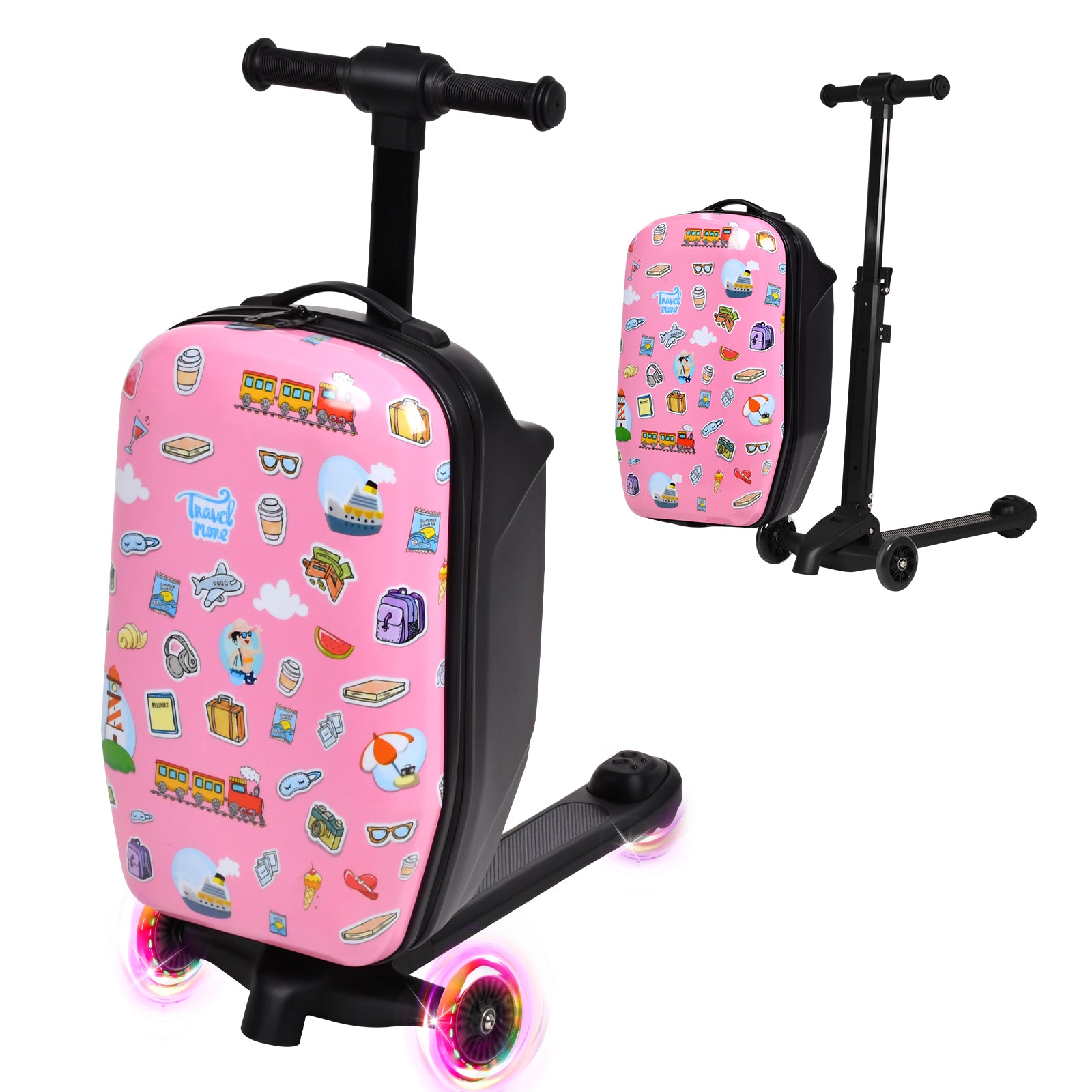 Advwin Kids 4-in-1 Ride-On Scooter Luggage | Detachable Suitcase