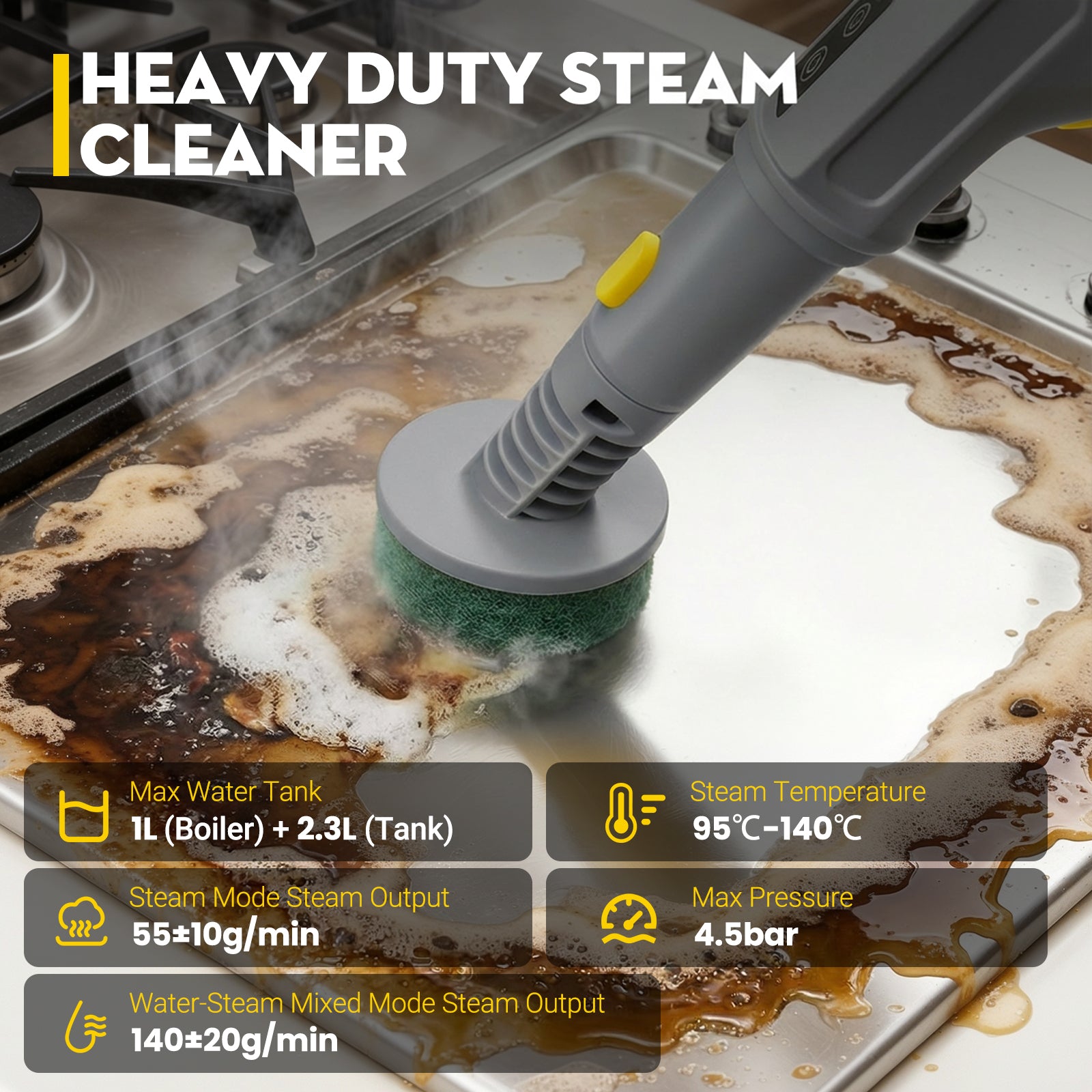 Advwin Steam Cleaner Chemical-Free High-Pressure
