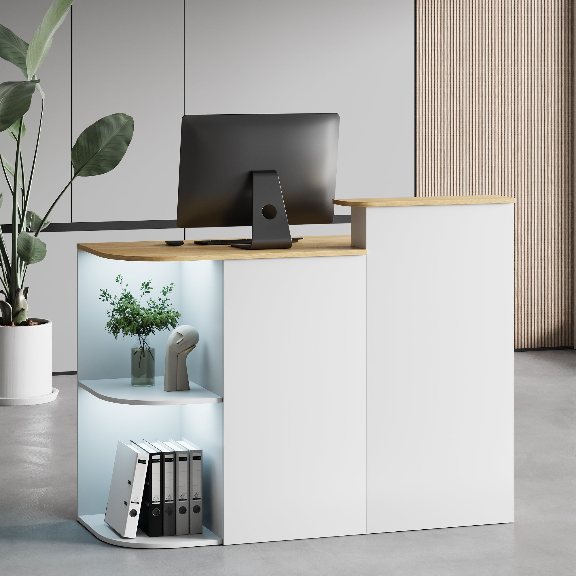 Advwin LED Reception Desk for Office