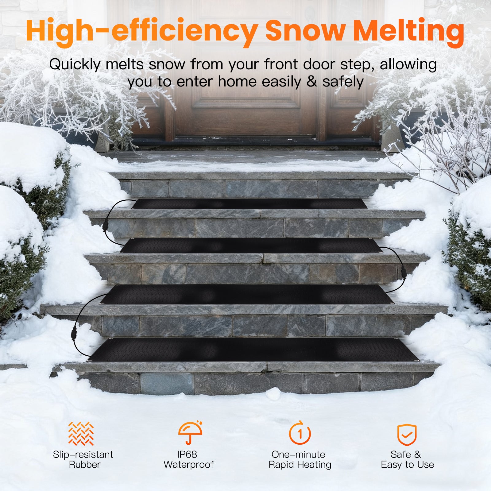 Advwin Snow Melting Mats for Winter Snow Removal