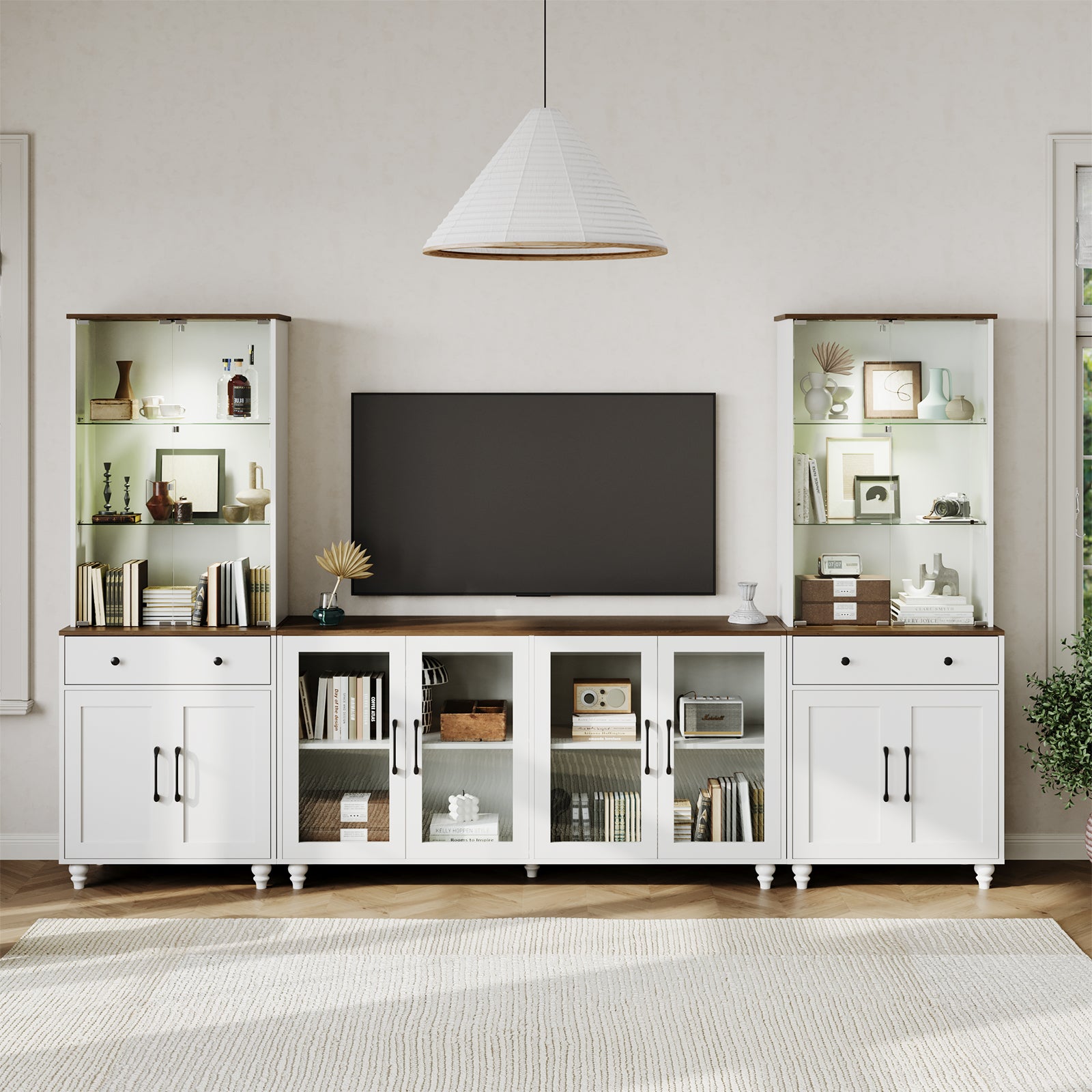 Advwin 3-Piece Entertainment Center for TVs