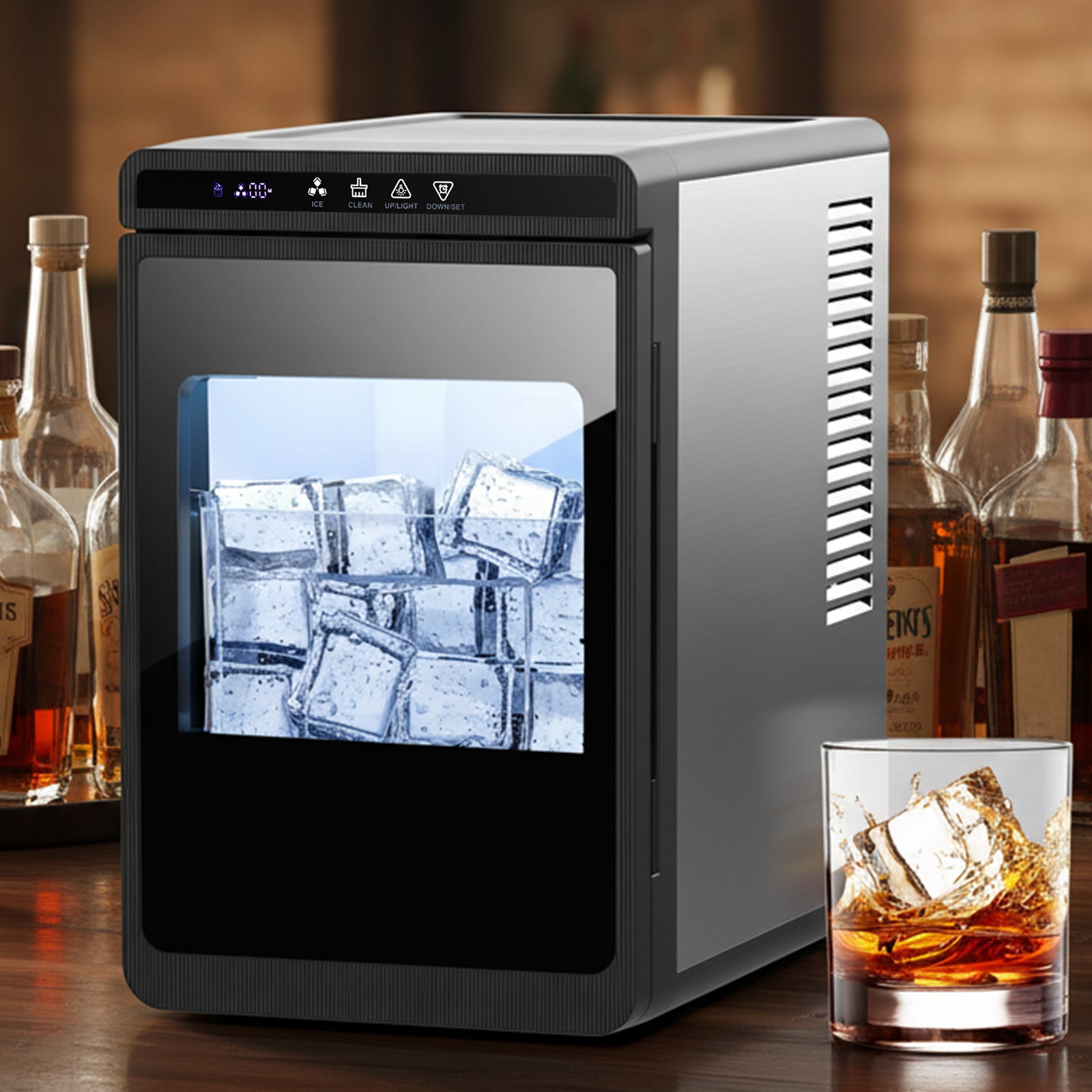 Advwin Countertop Ice Maker with Self-Cleaning