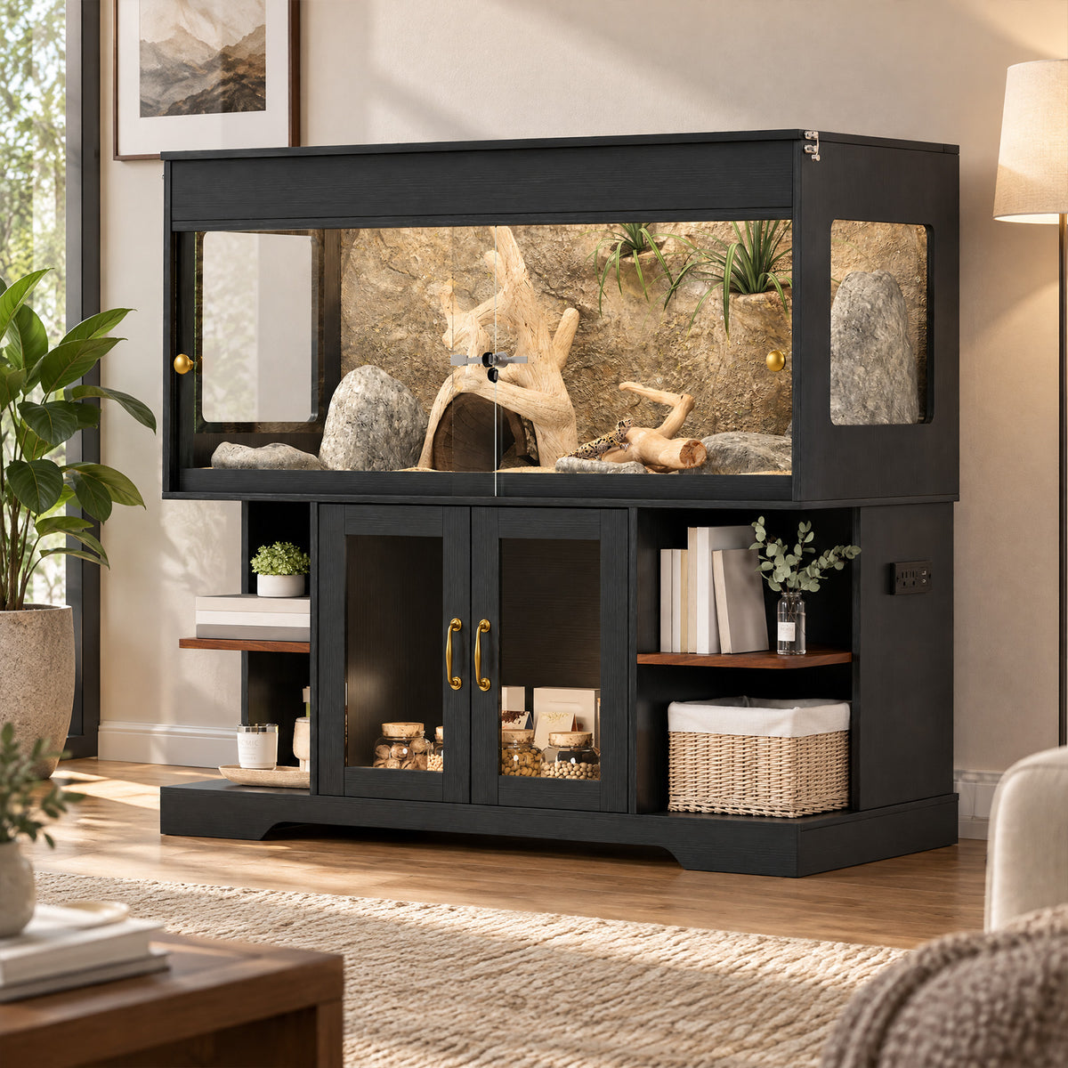 Advwin Reptile Terrarium Cabinet Tank with Stand
