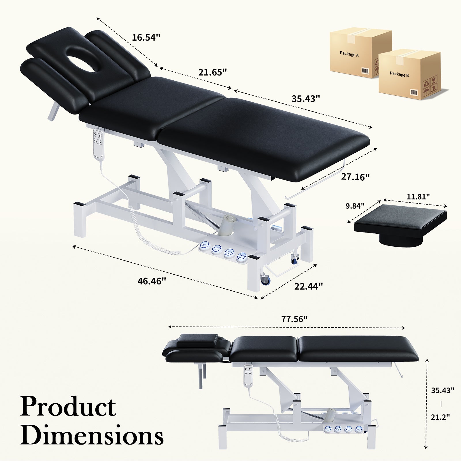Advwin 2-Motor Electric Massage Treatment Table