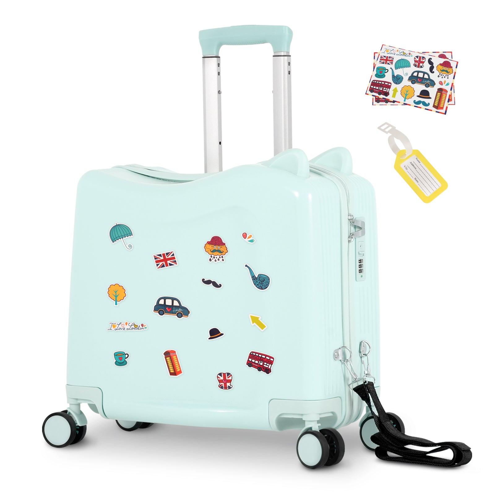 Advwin Kids’ Ride-On Suitcase with Password Lock