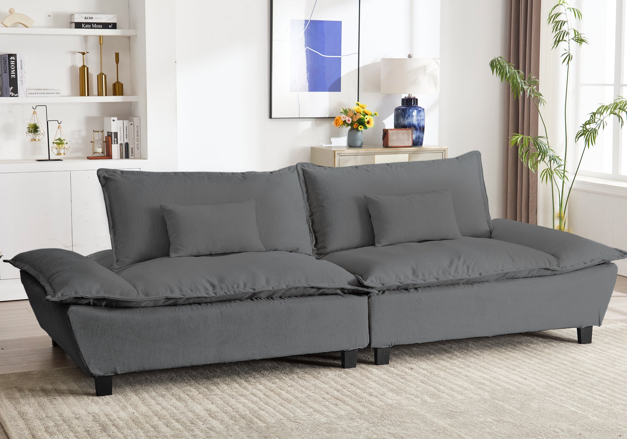Advwin 114” Oversized Couch Loveseat Set