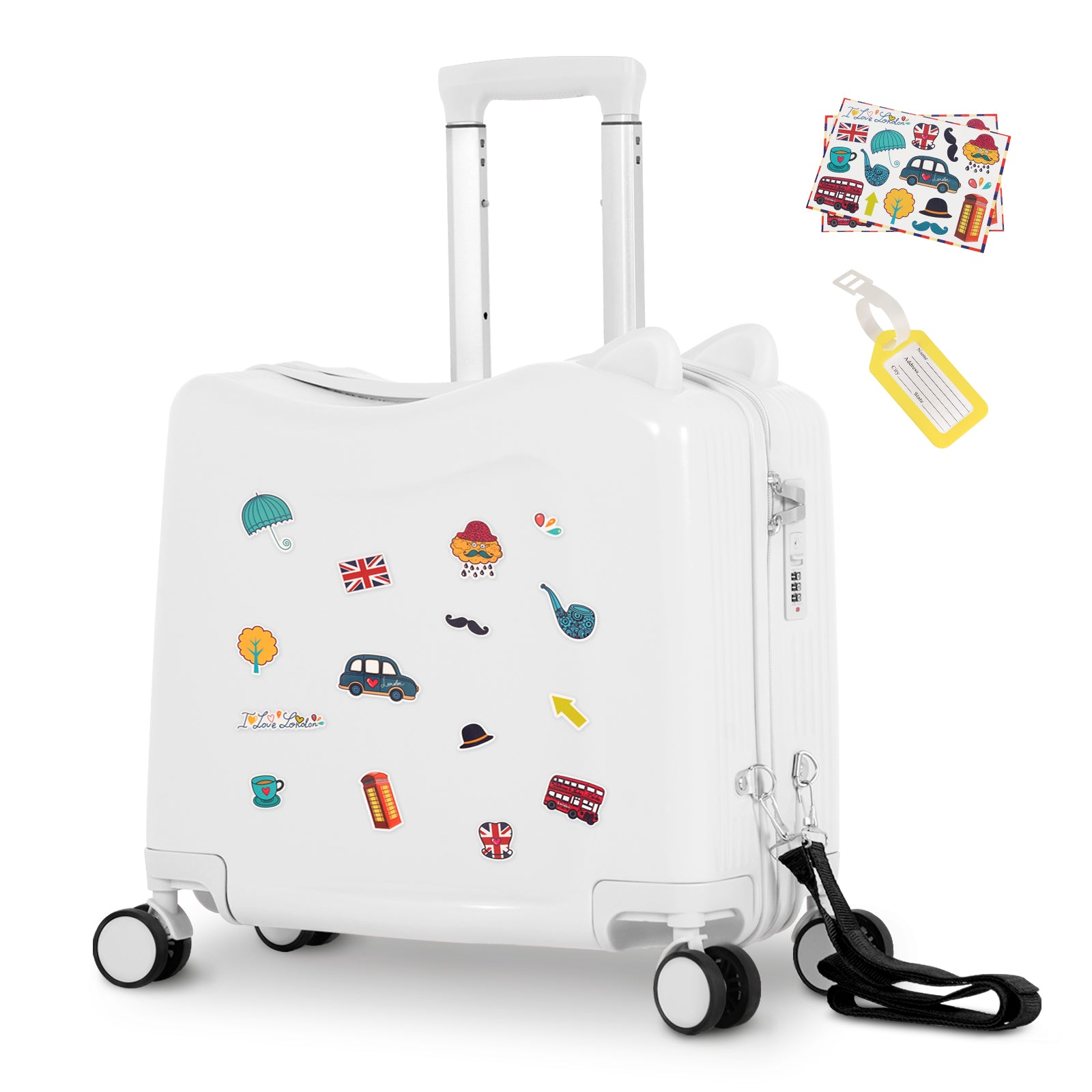 Advwin Kids’ Ride-On Suitcase with Password Lock