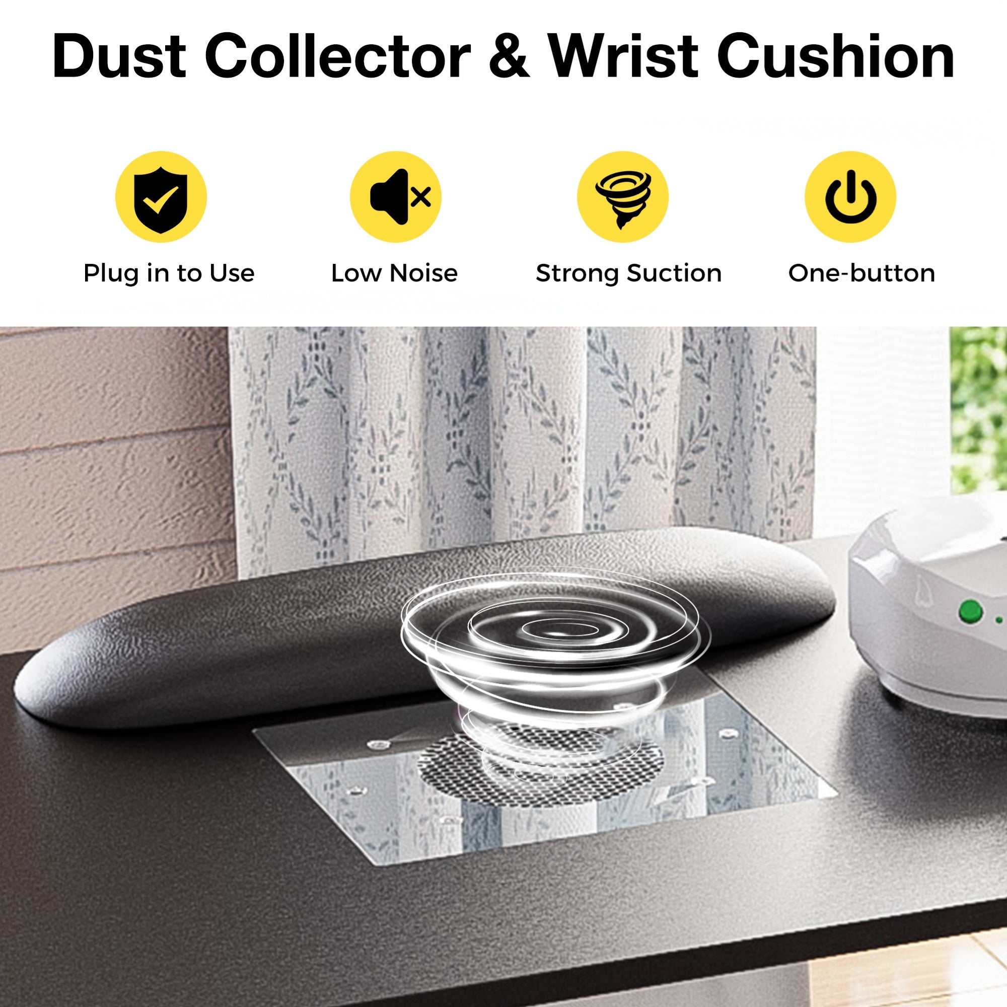 Advwin Nail Table w/ Dust Collector & Wrist Rest