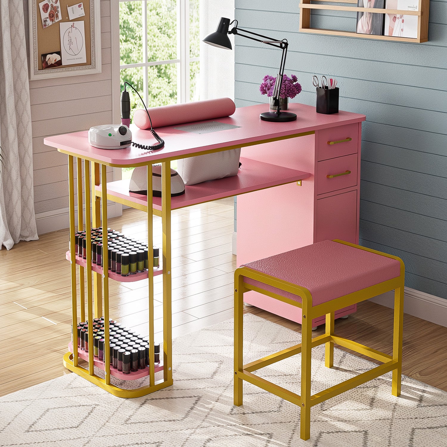 Advwin Nail Desk with Dust Extractor