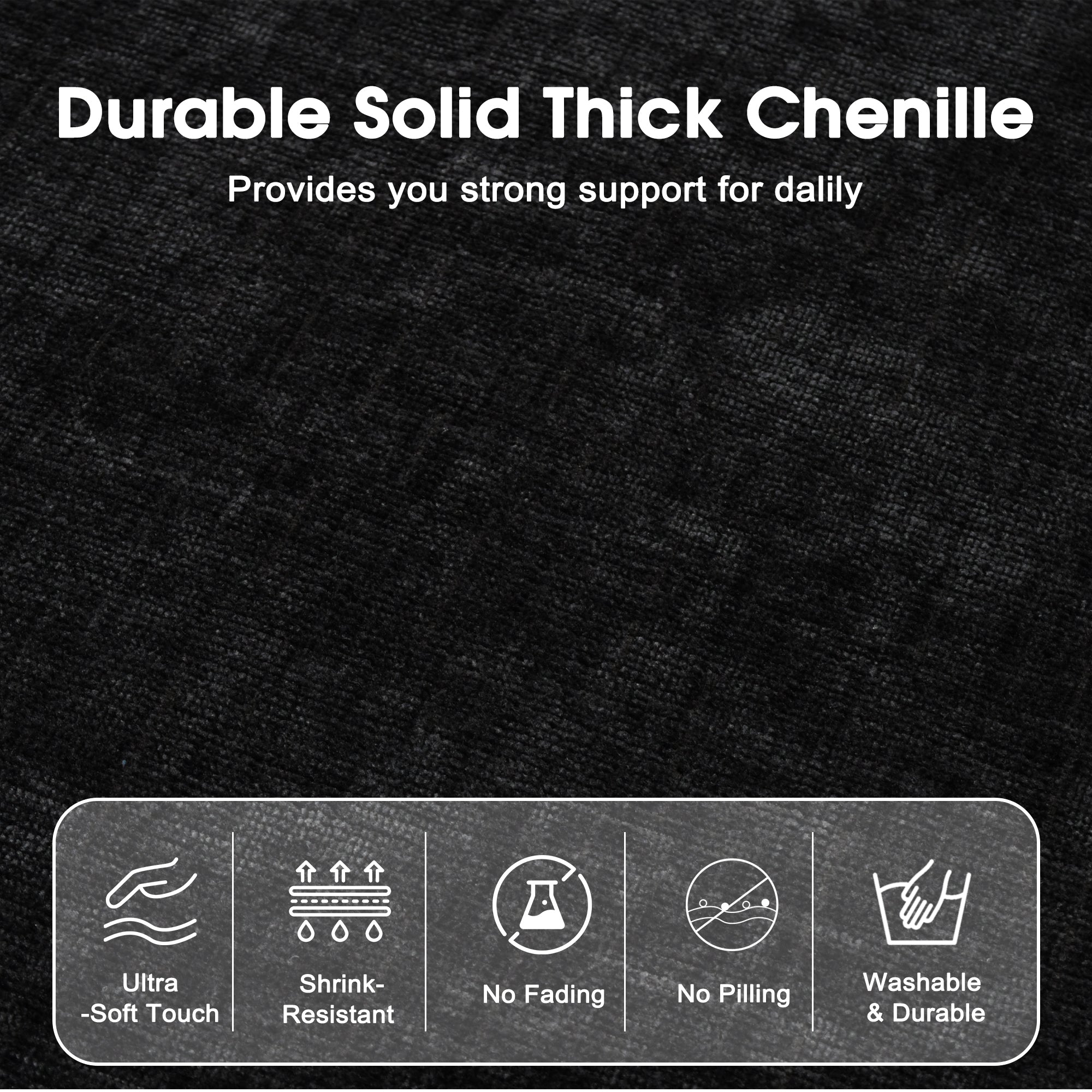 Advwin Modern Minimalist Chenille Modular Sectional Sofa