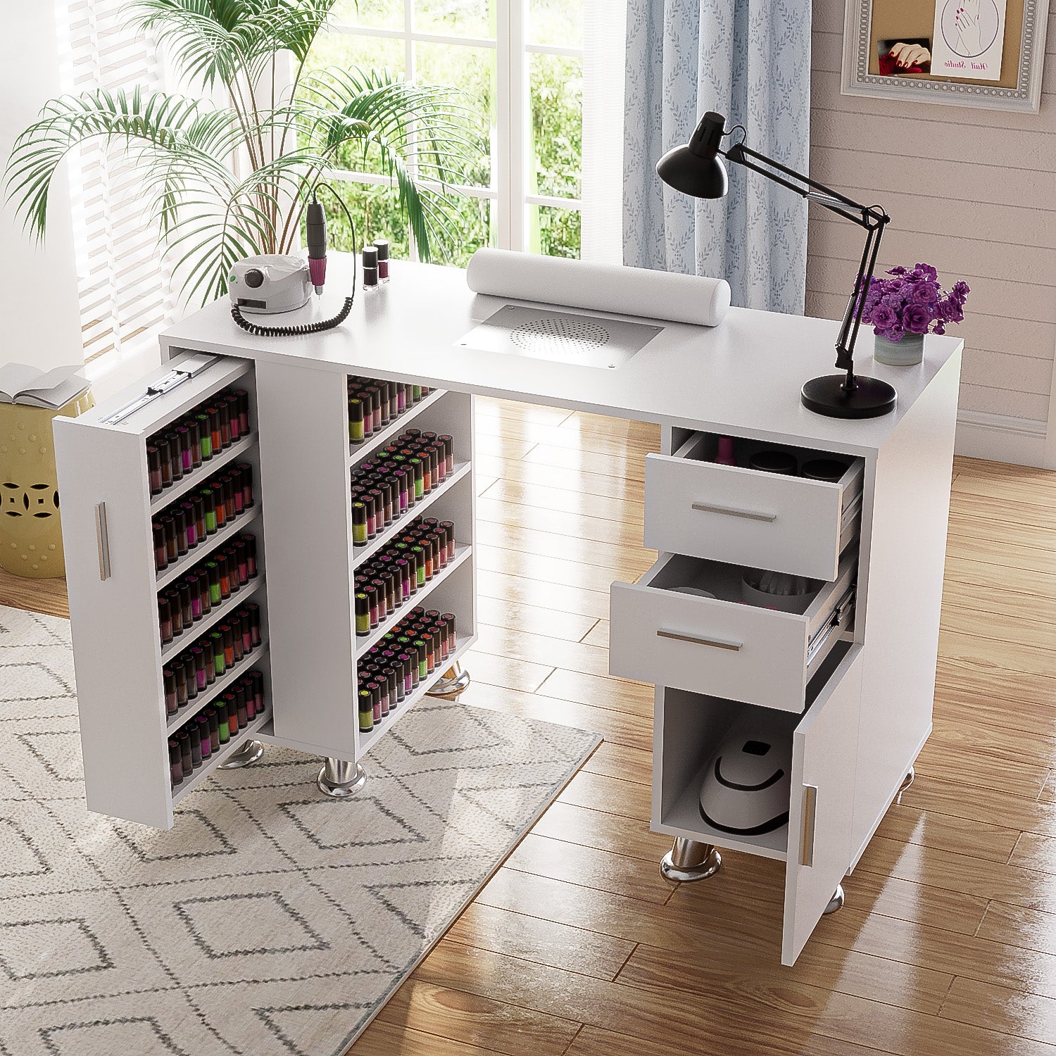 Advwin Manicure Table with Dust Collector