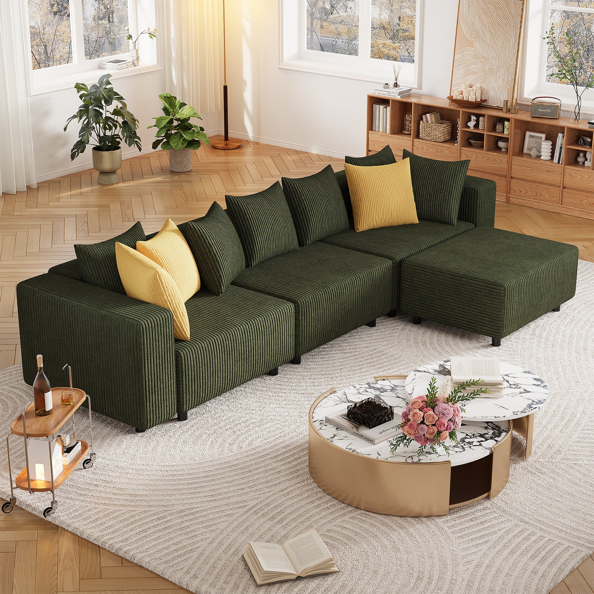 Advwin Boneless Cloud Modern Oversized Modular Sectional Sofa