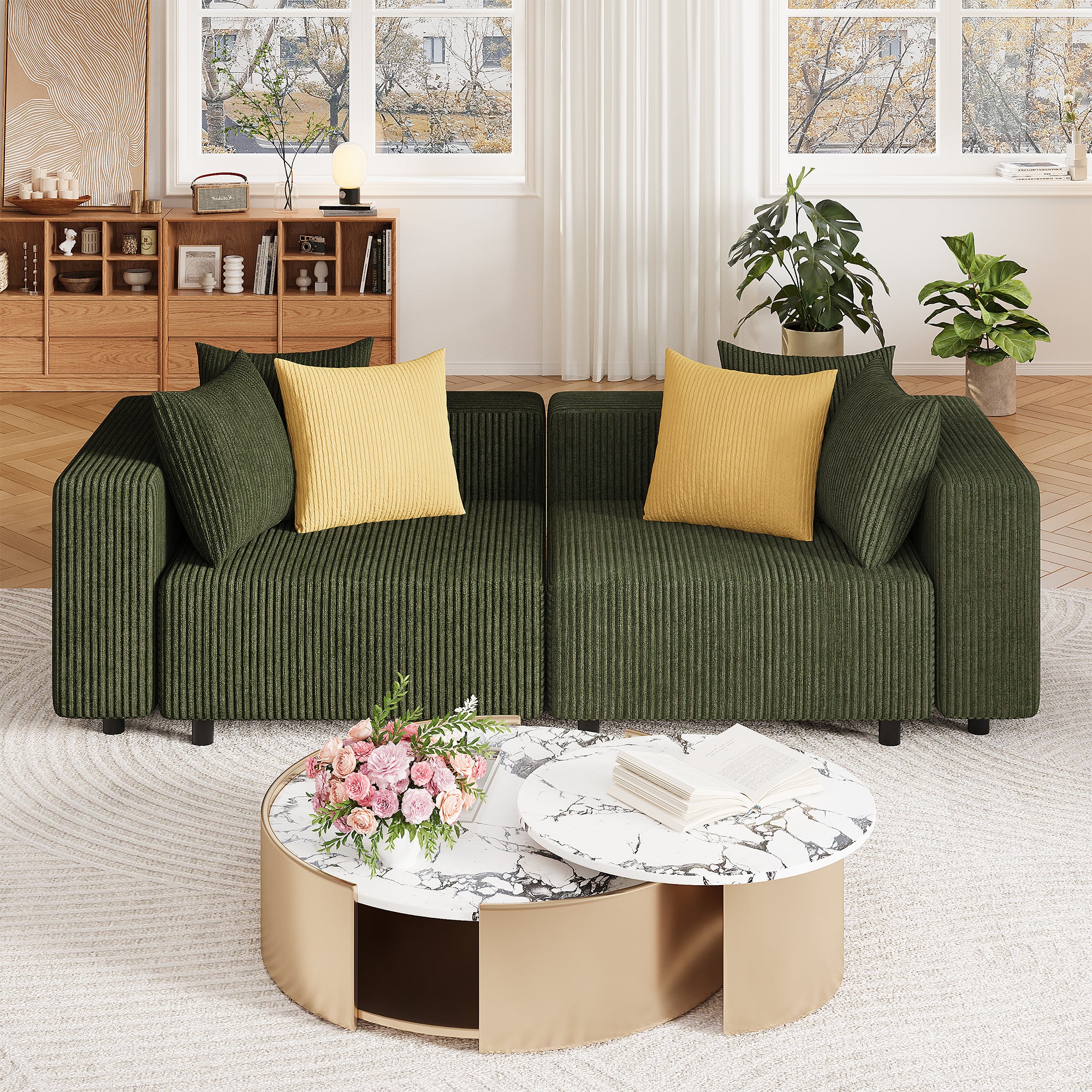 Advwin Boneless Cloud Modern Oversized Modular Sectional Sofa