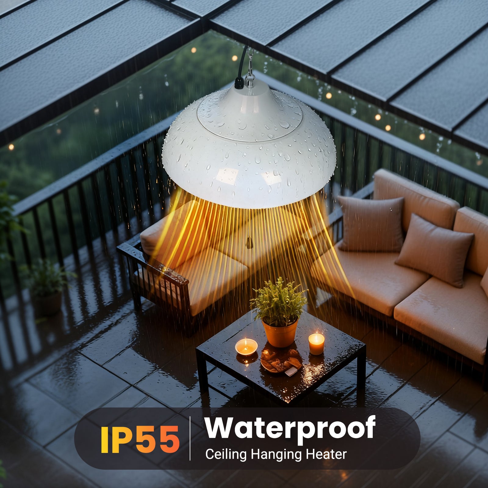 Advwin Outdoor Electric Patio Heater 1500W