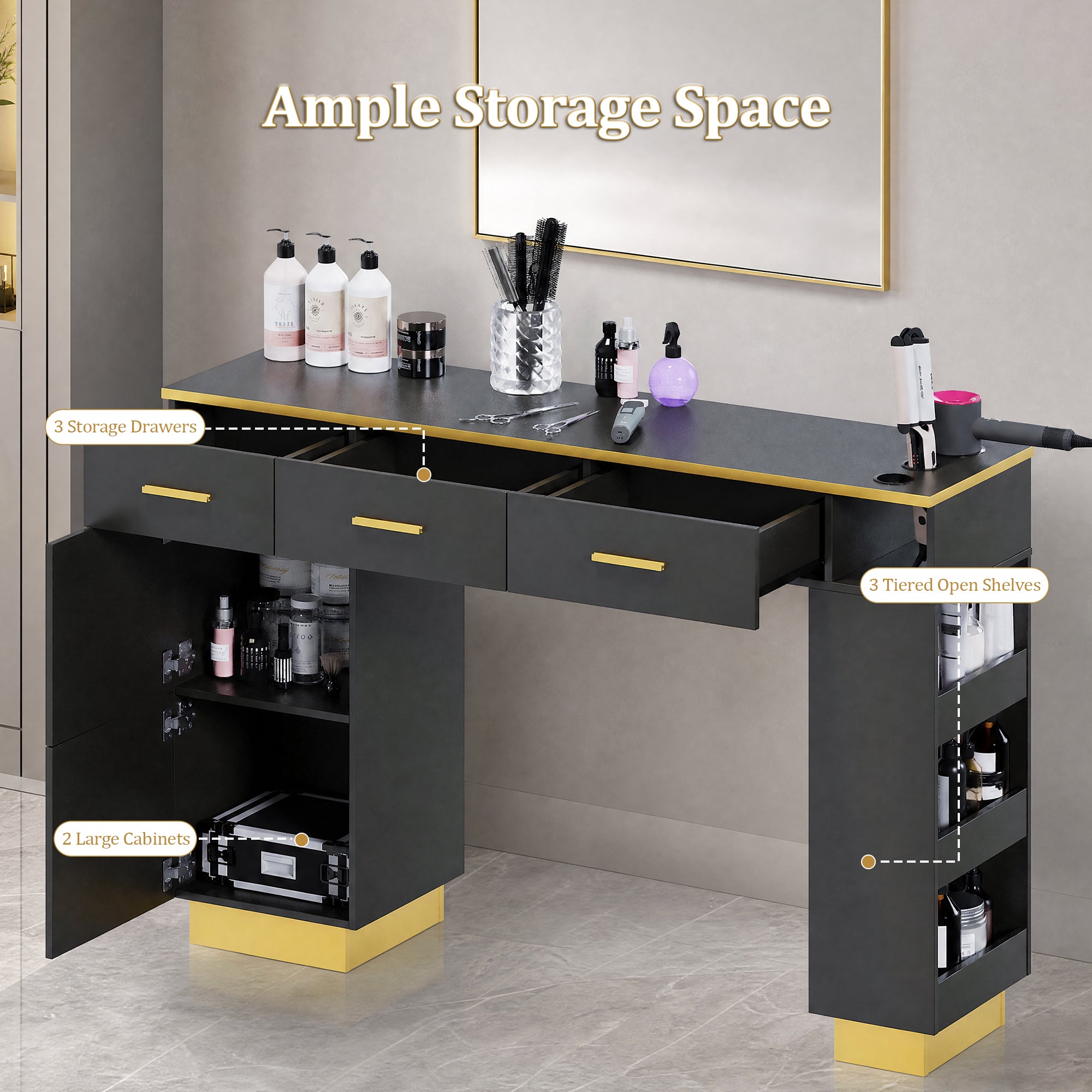 Advwin Barber Salon Stations for Hair Stylist