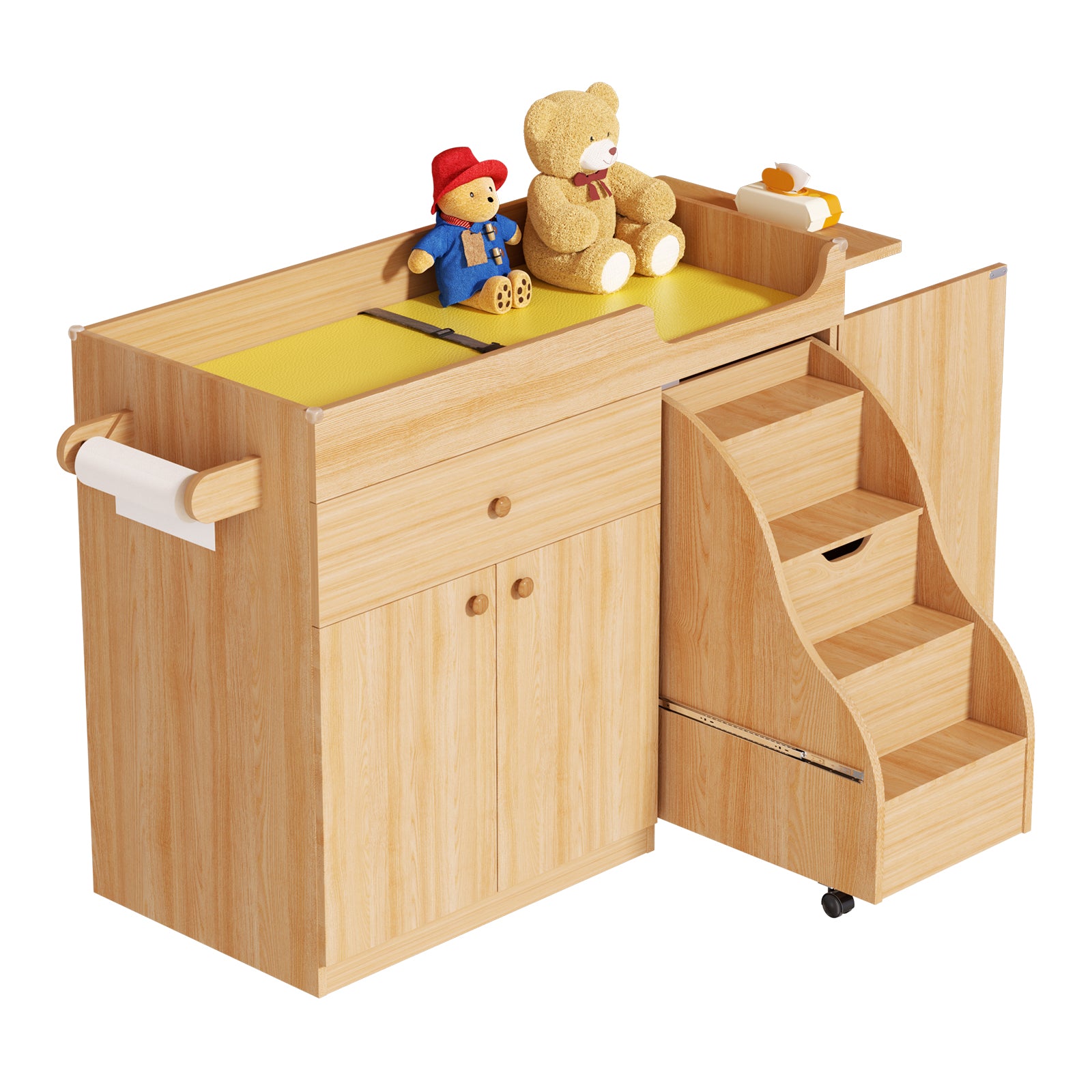 Advwin Changing Table with Stairs for Daycare & Home