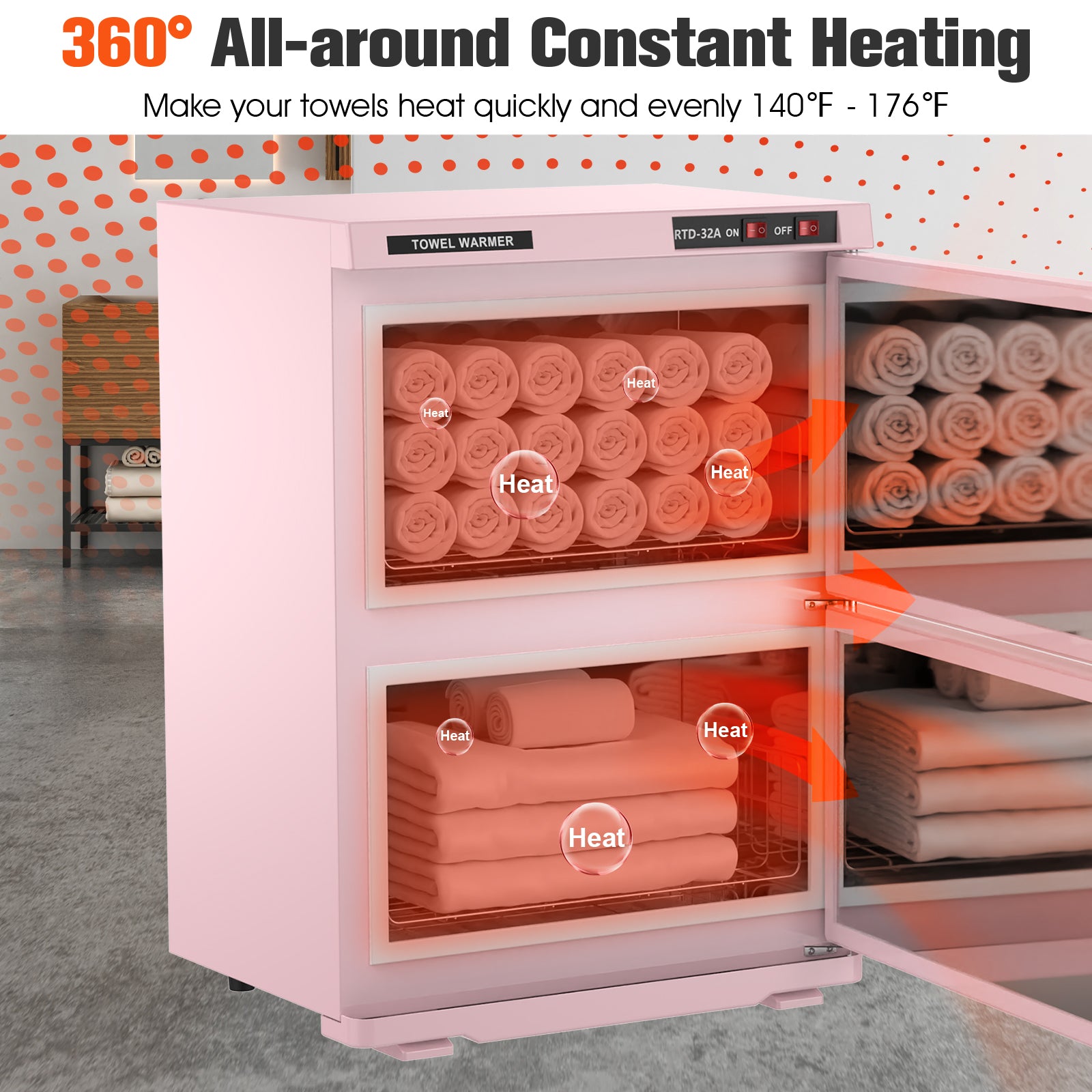 Advwin Electric Warmer Towel Cabinet 32L