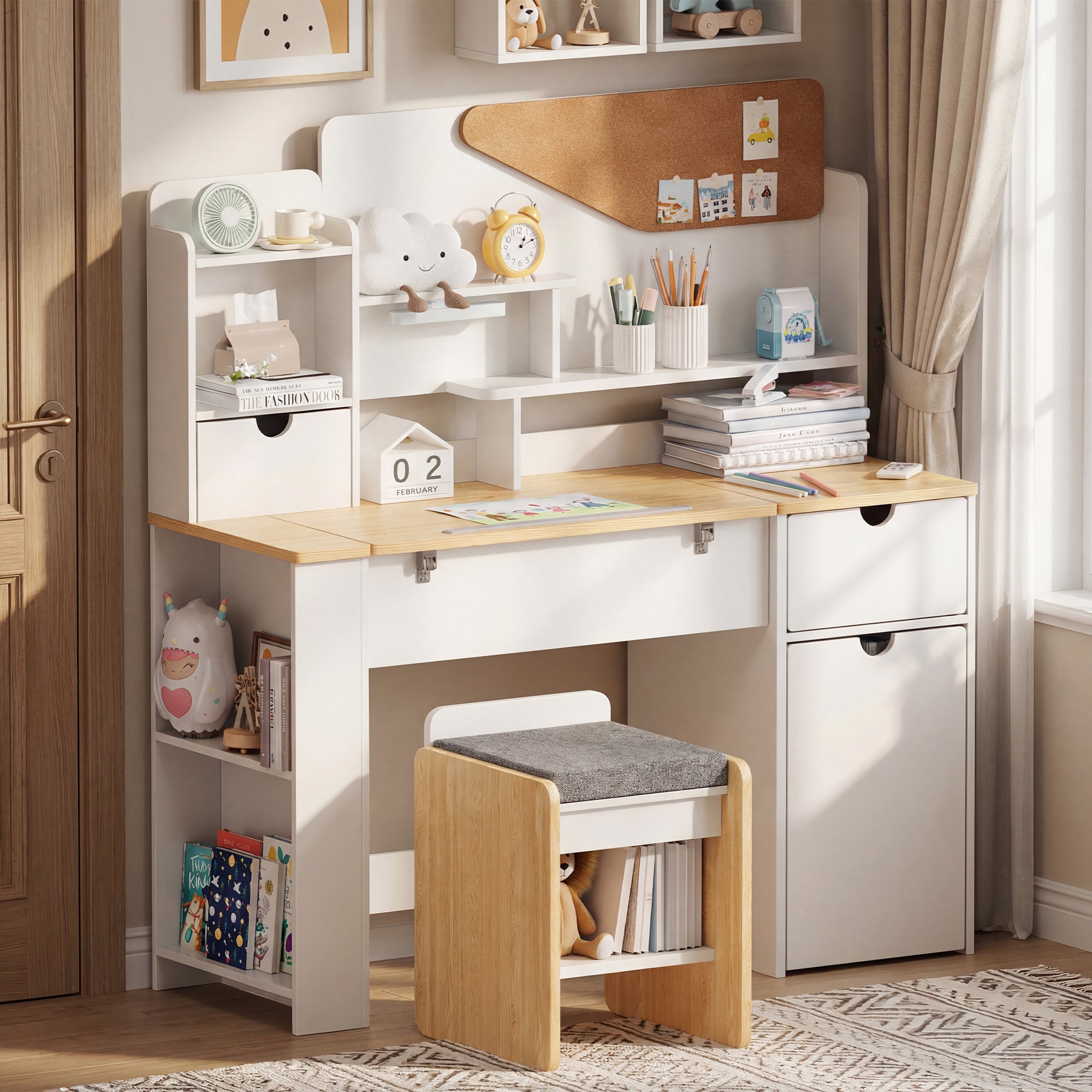 Advwin Multifunctional Kids Desk and Chair Set