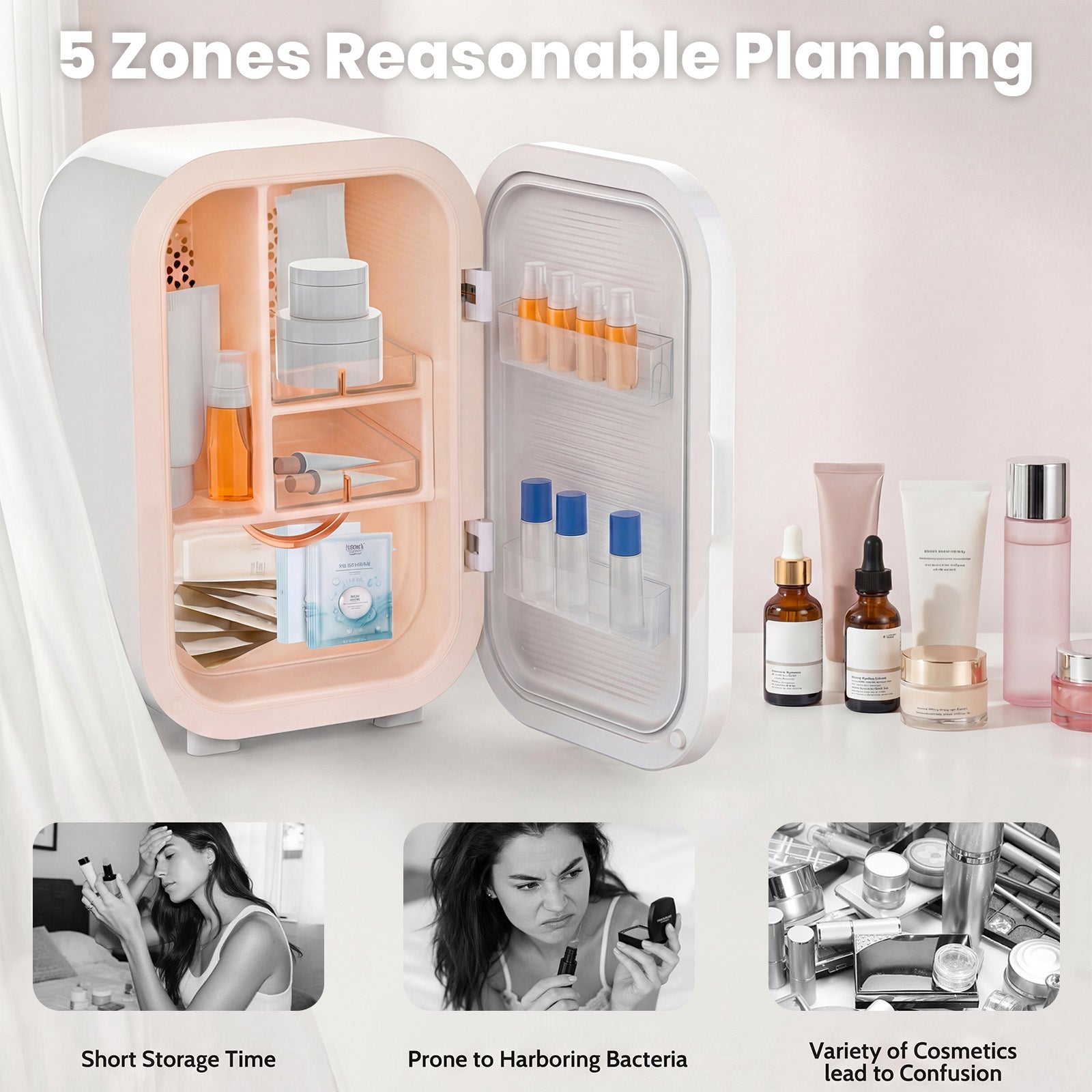 Advwin 22L Mini Skincare Fridge for Cosmetic Storage