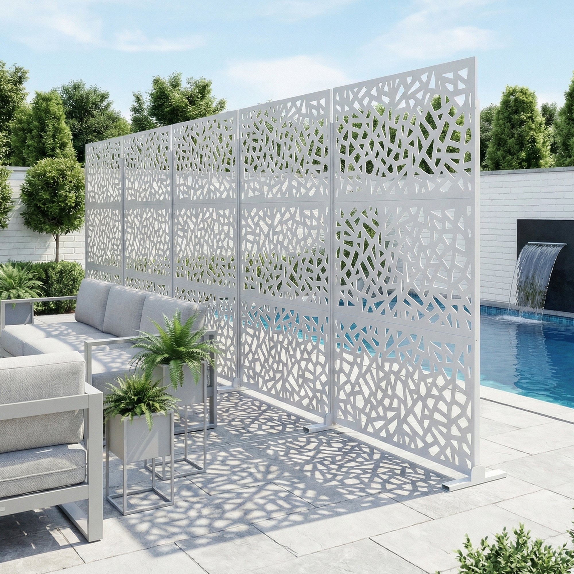 Advwin Freestanding Room/Garden Divider with Stand