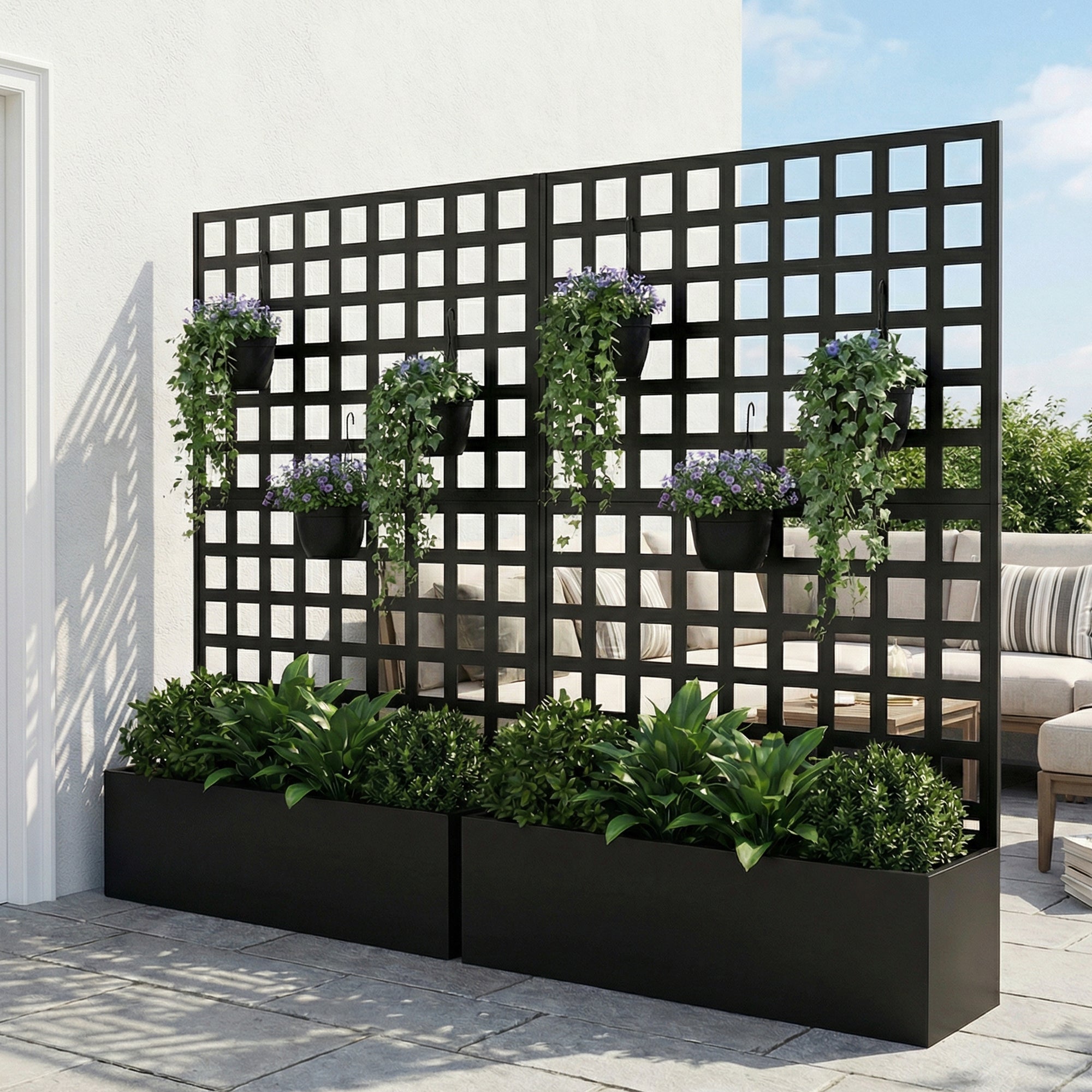 Advwin Drainage Holes Privacy Screen for Plants