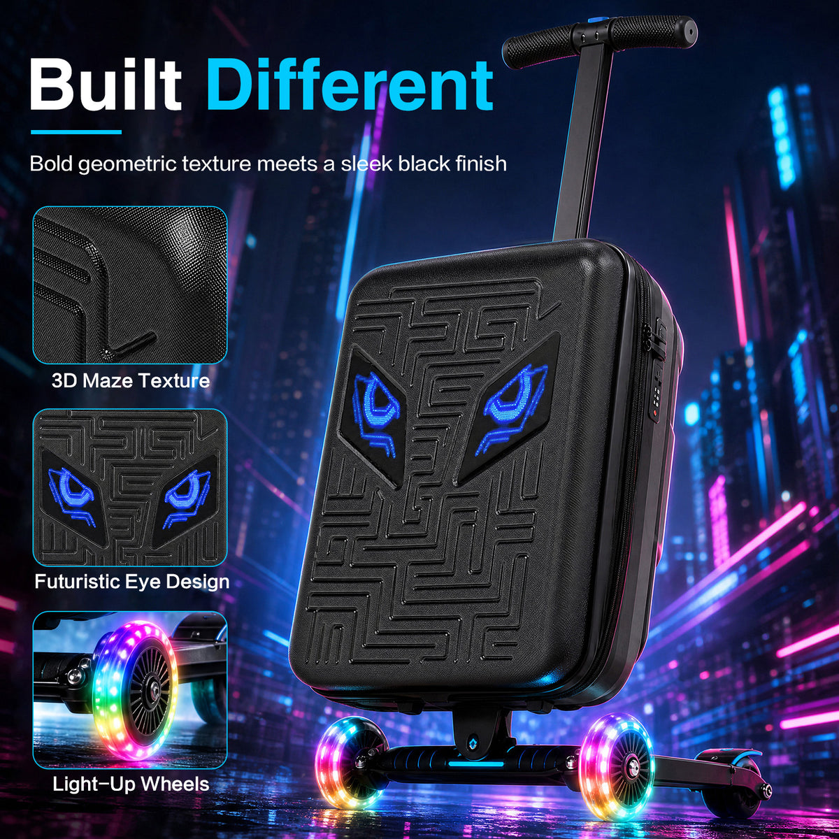 Advwin Expandable Scooter Luggage for Kids & Teens