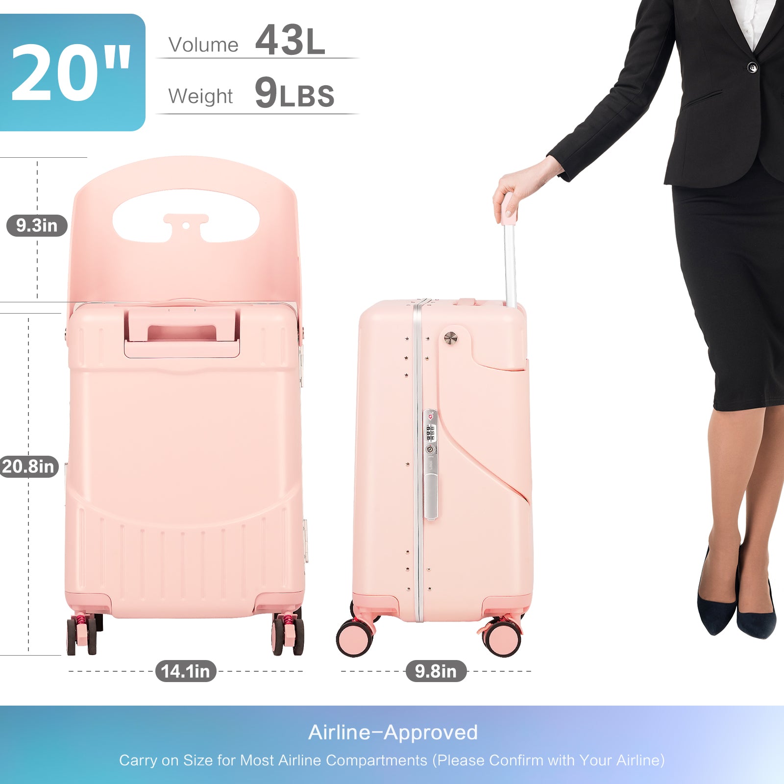 luggage with baby seat