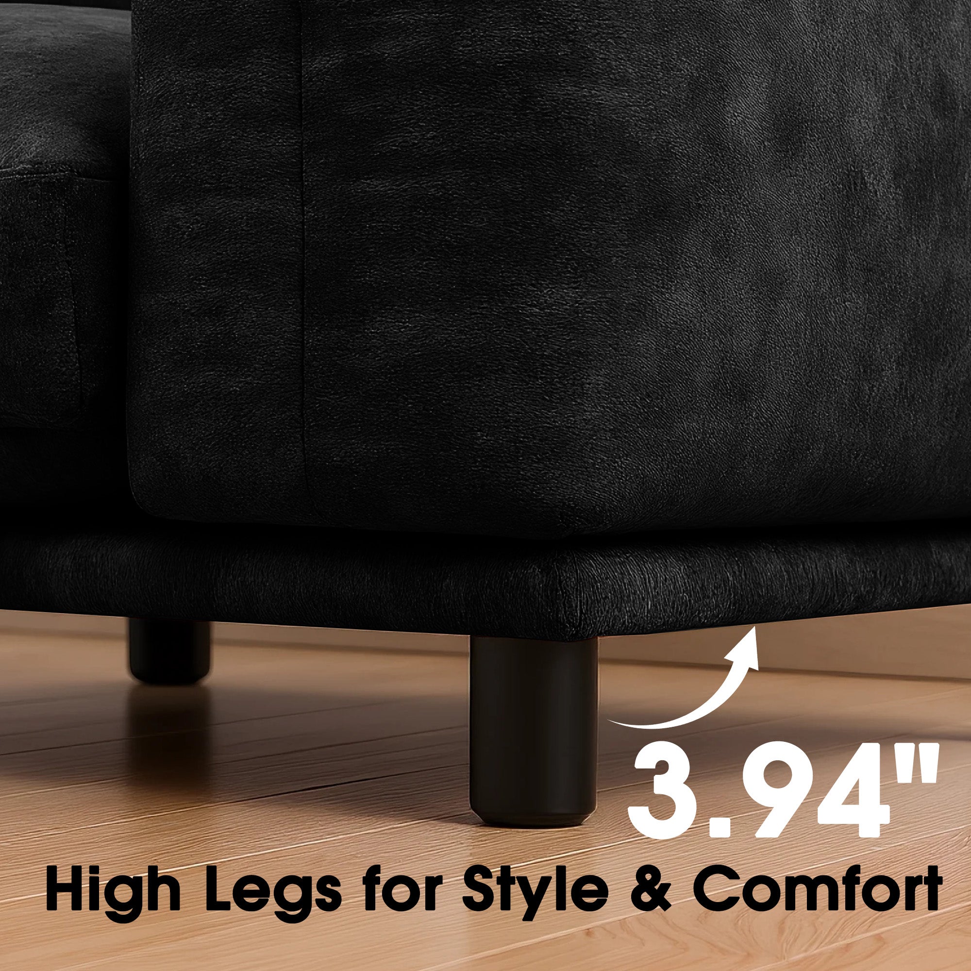 Advwin Modern Minimalist Chenille Modular Sectional Sofa