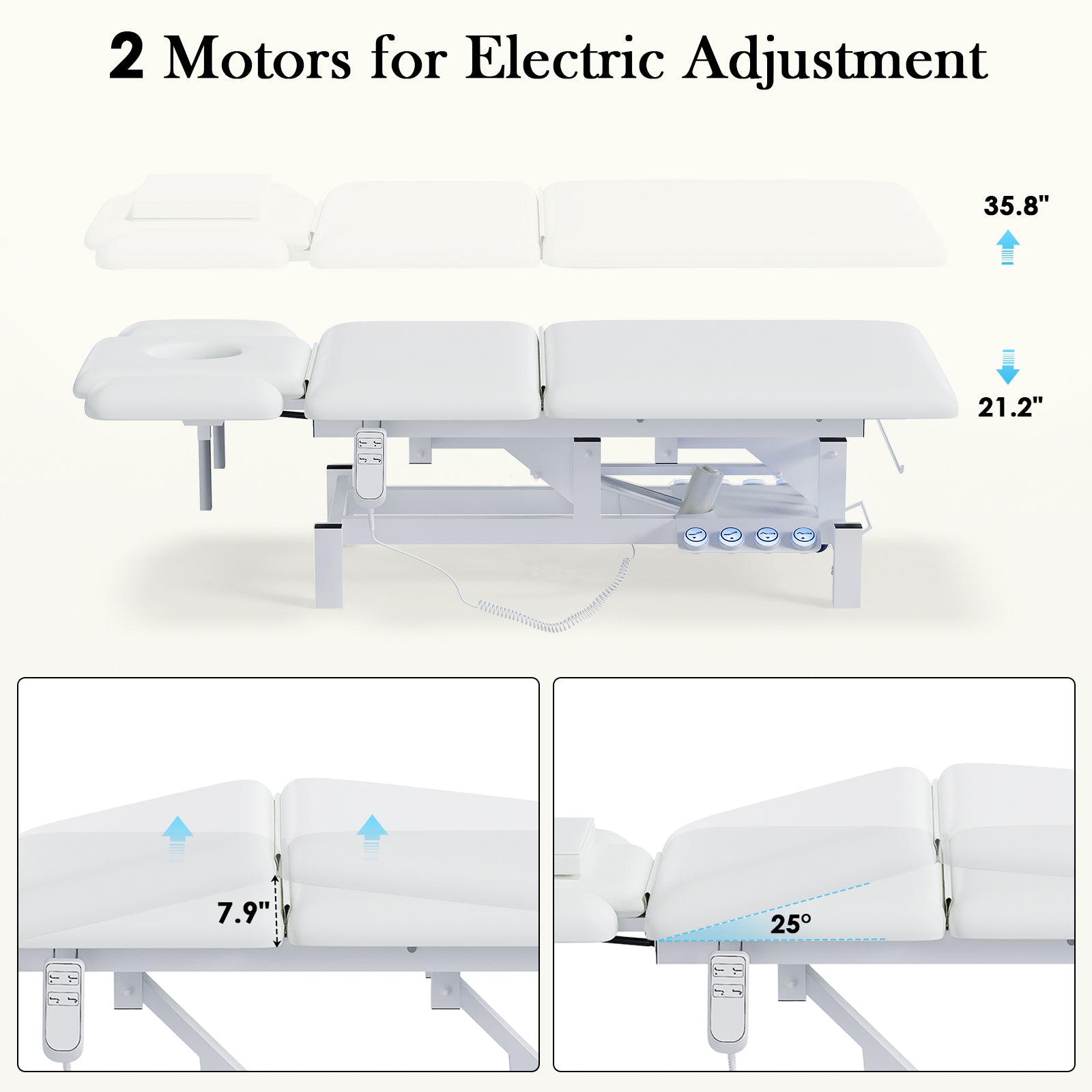 Advwin 2-Motor Electric Massage Treatment Table