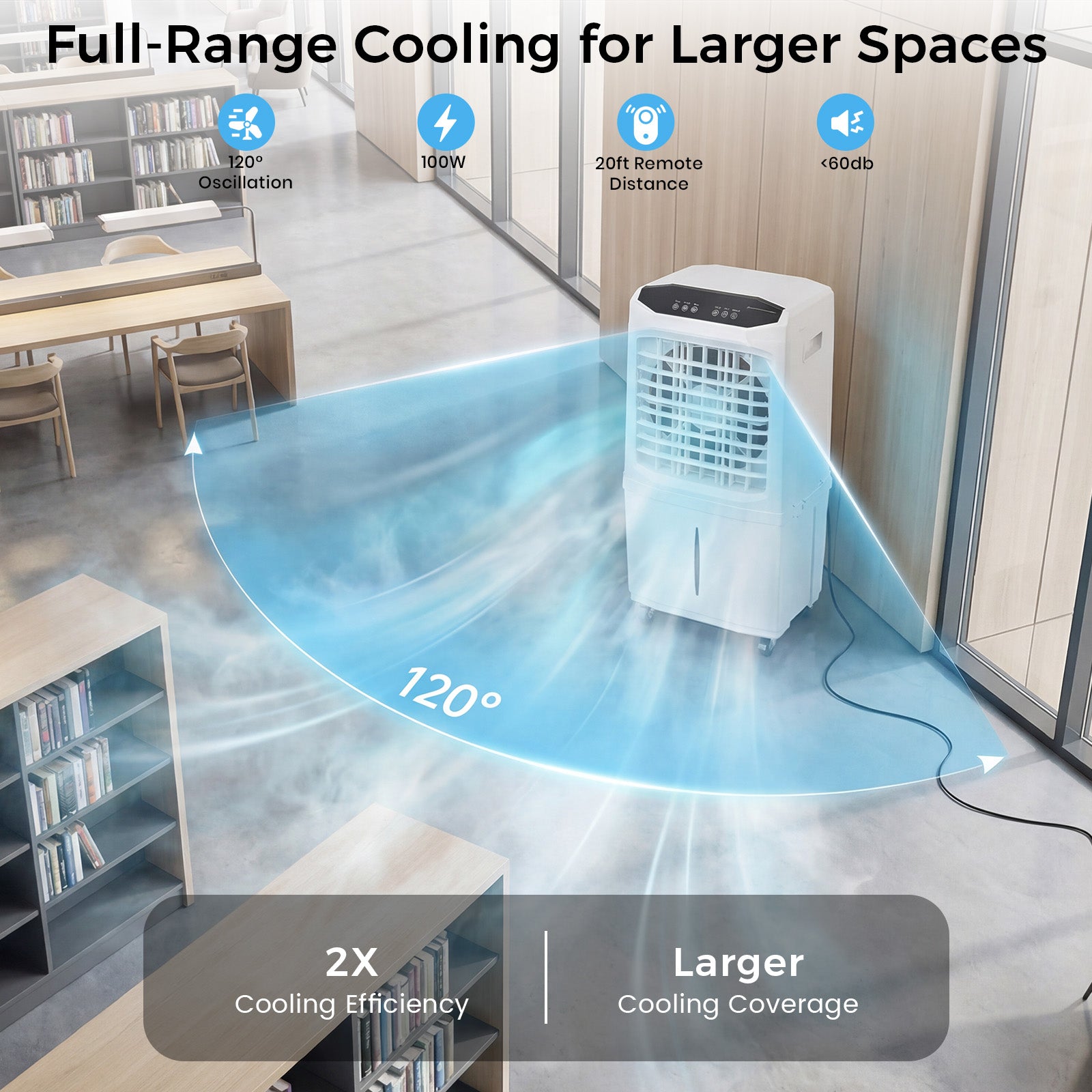 Advwin 3300 CFM Evaporative Swamp Cooler