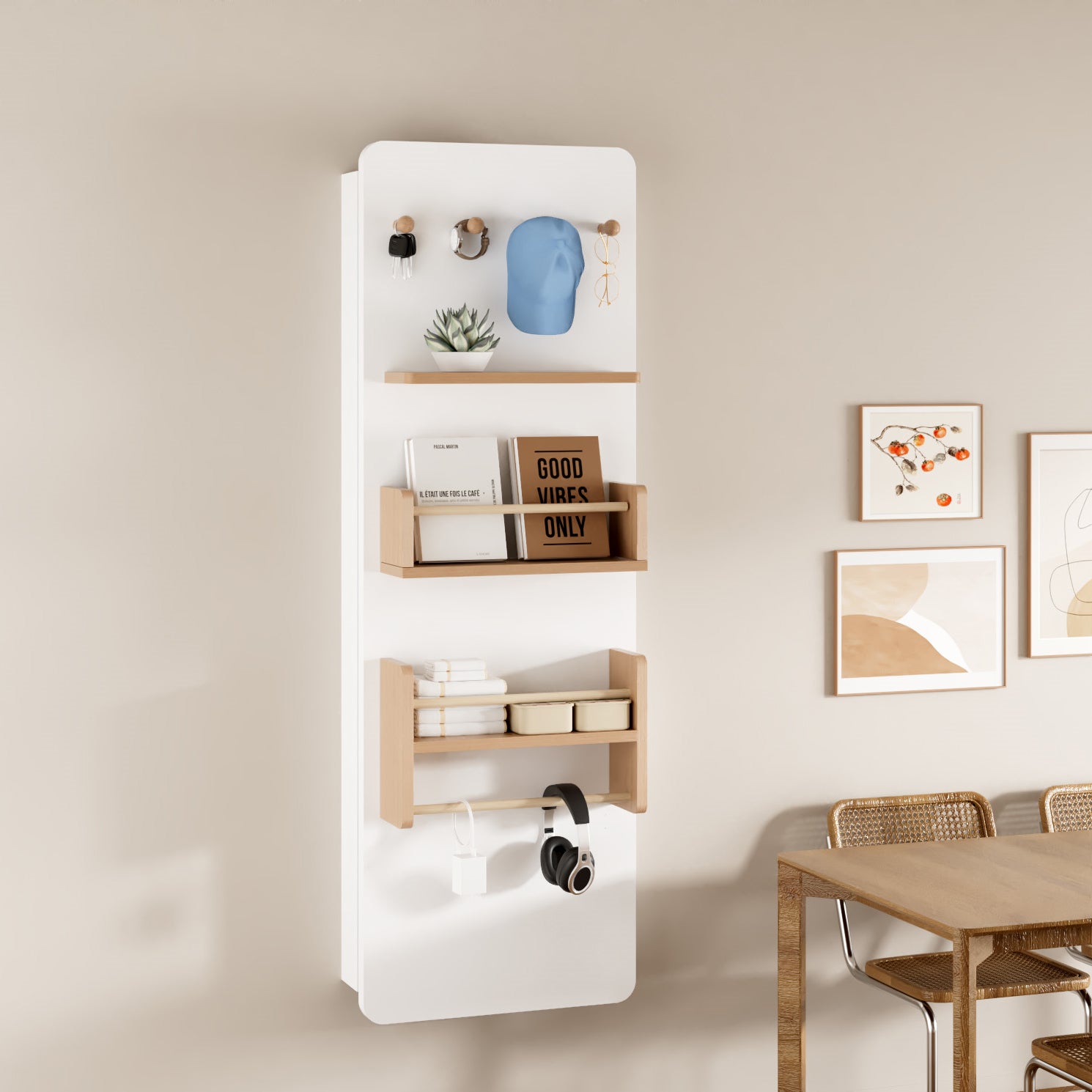 Advwin Wall Mounted Ironing Board Cabinet
