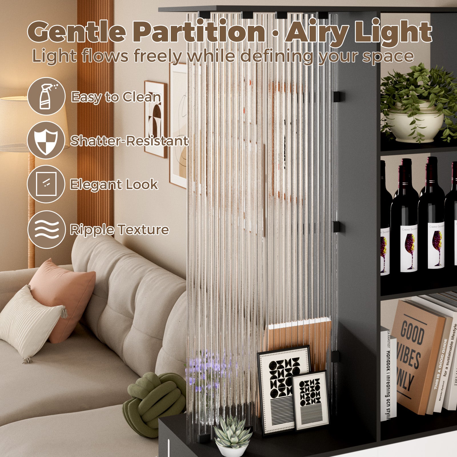 Advwin Modern Freestanding Room Divider