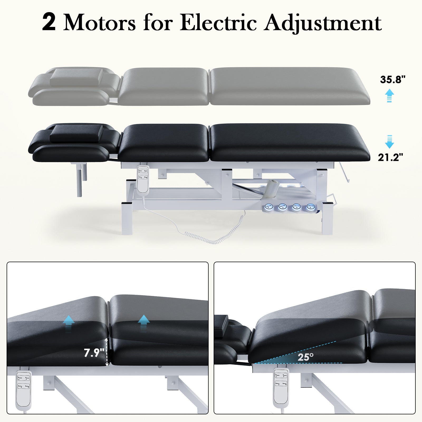 Advwin 2-Motor Electric Massage Treatment Table