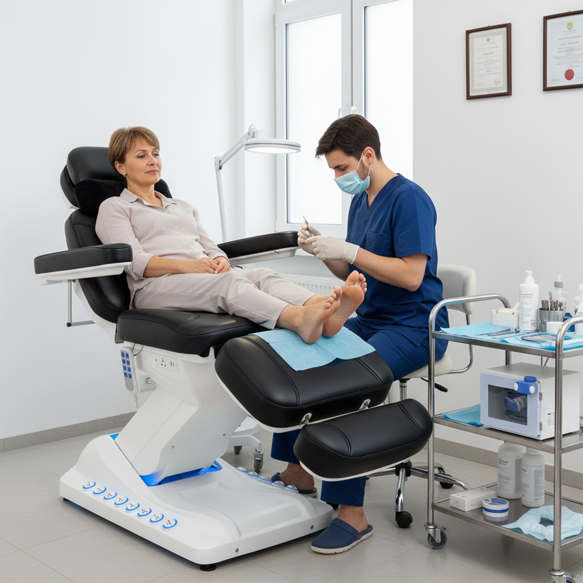 Advwin Massage Table with Built-in Charging Station