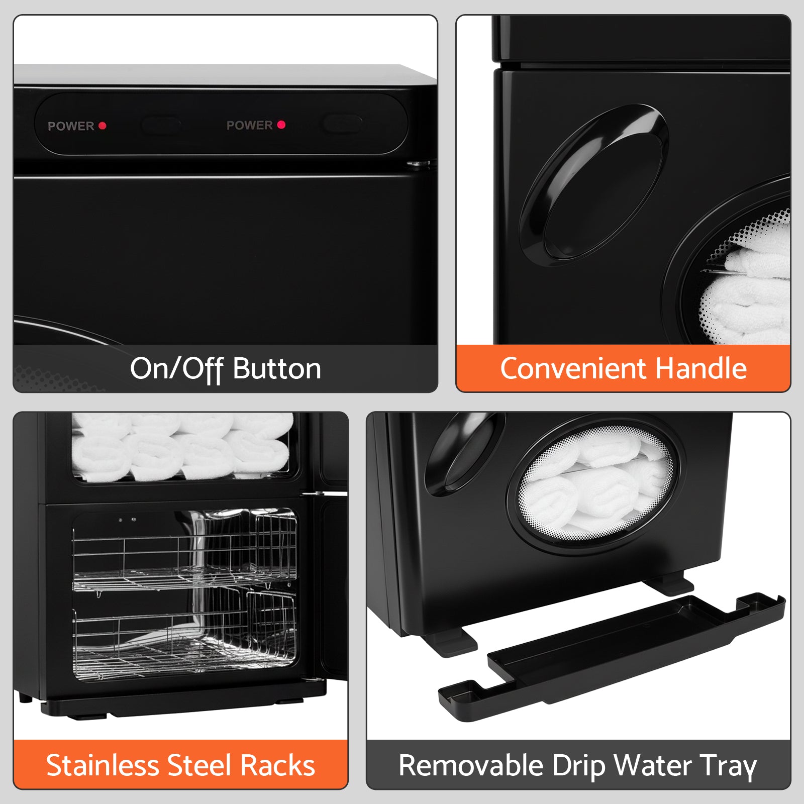 Advwin Hot Towel Warmer Double Cabinet 46L