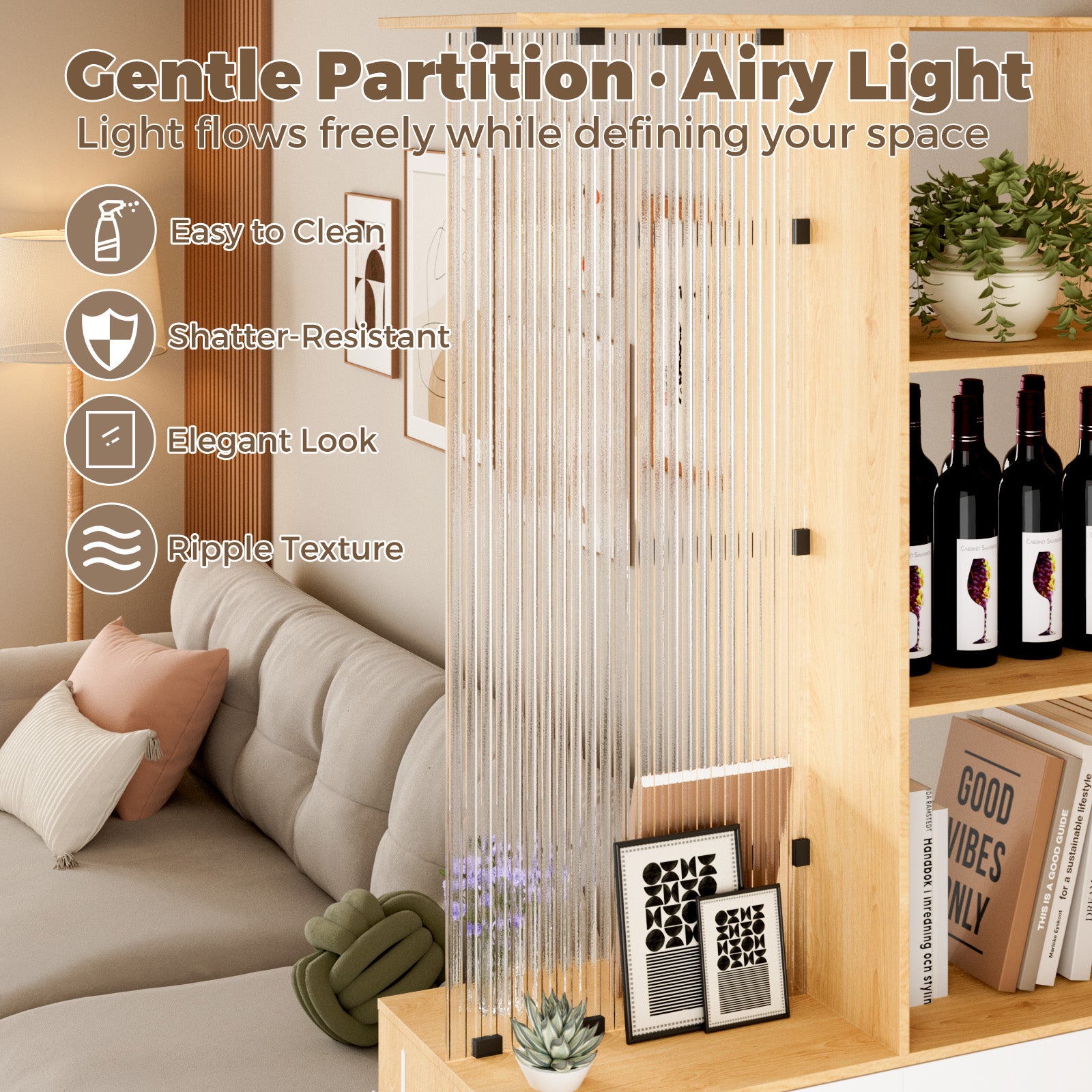 Advwin Modern Freestanding Room Divider